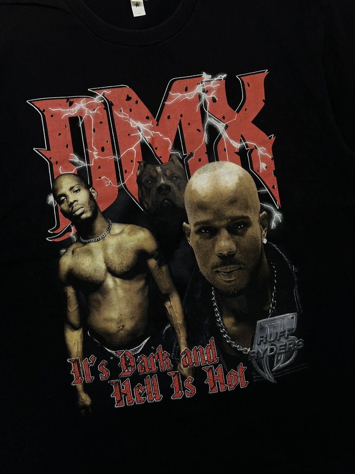 Vintage Vintage DMX "It's Dark and Hell Is Hot" rap t-shirt. Size US L / EU 52-54 / 3 - 2 Thumbnail