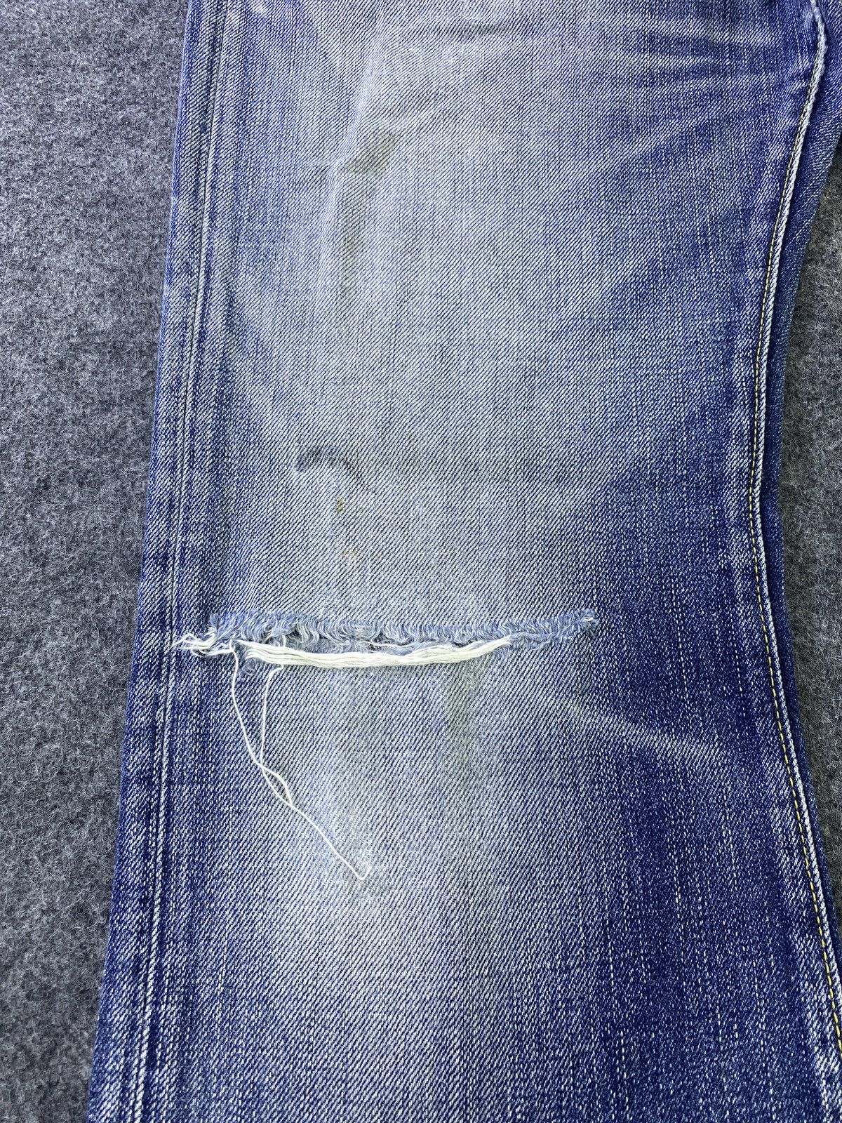 Japanese Brand × Jean Back Number Distressed Blue Wash Jeans - J936 Size US 32 / EU 48 - 14 Thumbnail