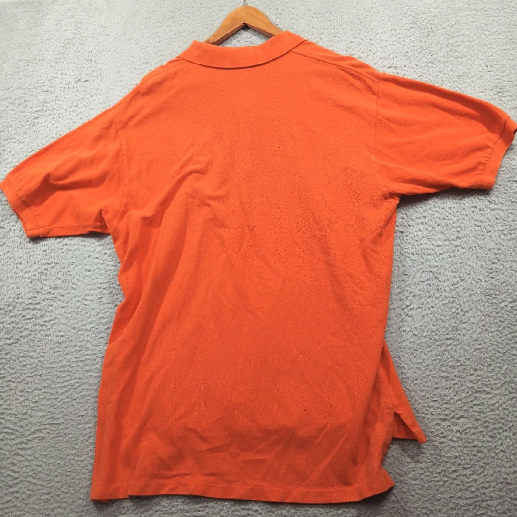 Polo Ralph Lauren Polo Ralph Lauren Polo Shirt XL Classic Fit 100% Cotton Orange Blue Pony EUC Mens Shirt Size US XL / EU 56 / 4 - 3 Thumbnail