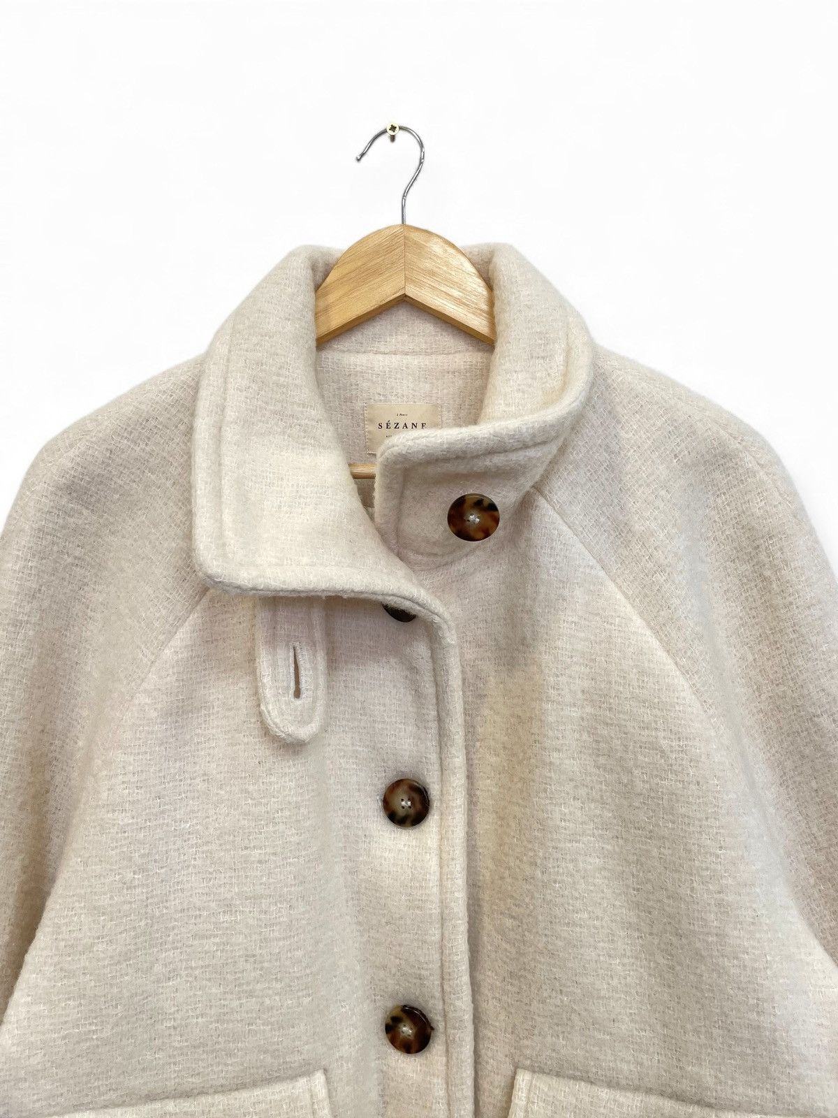 Sezane Sézane Wool-Blend Jacket – Size FR38 – Made in Bulgaria Size S / US 4 / IT 40 - 9 Thumbnail