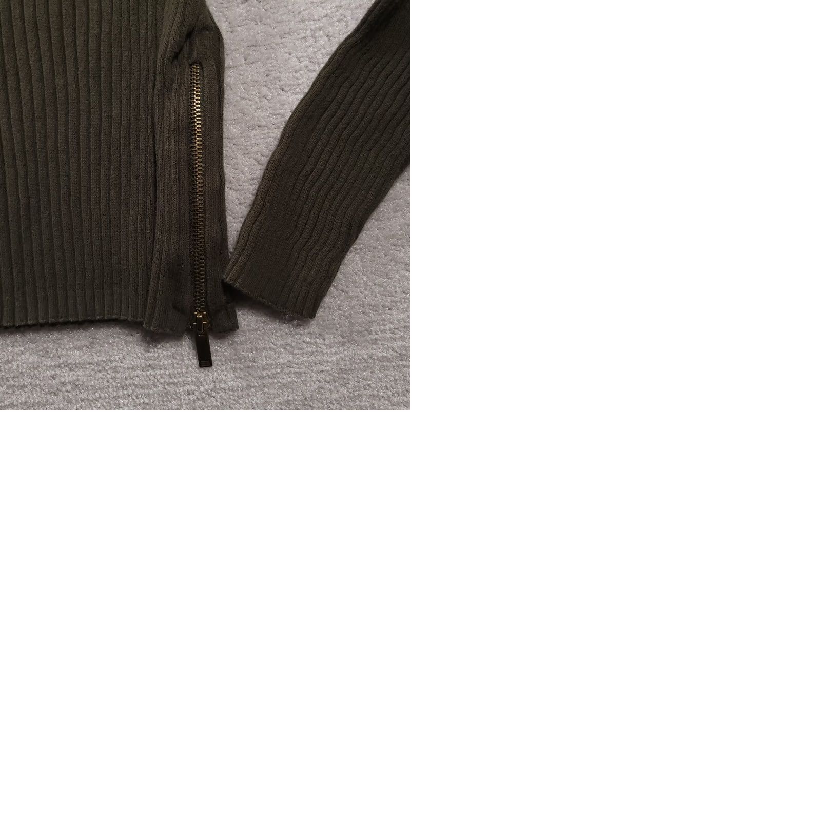 Tommy Hilfiger Tommy Hilfiger Sweater Women's XL Long Sleeve Side Zip Turtleneck Ribbed Shirt Green Size XL / US 12-14 / IT 48-50 - 9 Thumbnail