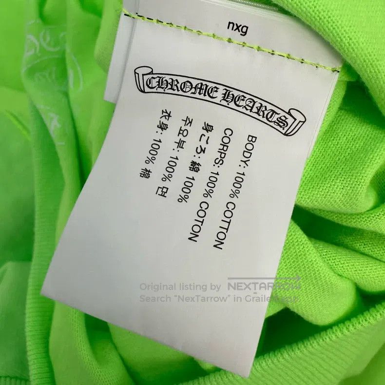 Chrome Hearts CHROME HEARTS Size XXL Flame fluorescent green long sleeve Size US XXL / EU 58 / 5 - 5 Thumbnail