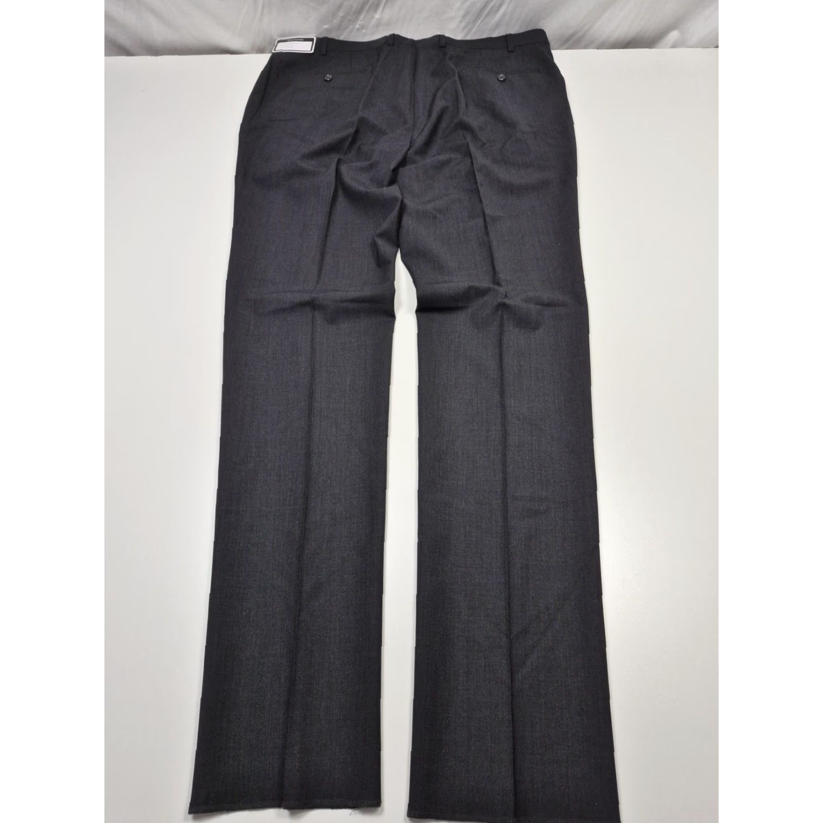 Vintage Giles & Jasper Pants Men 40x36 Gray Wool Stretch Flat Front Unhemmed NWT Size US 40 / EU 56 - 5 Thumbnail
