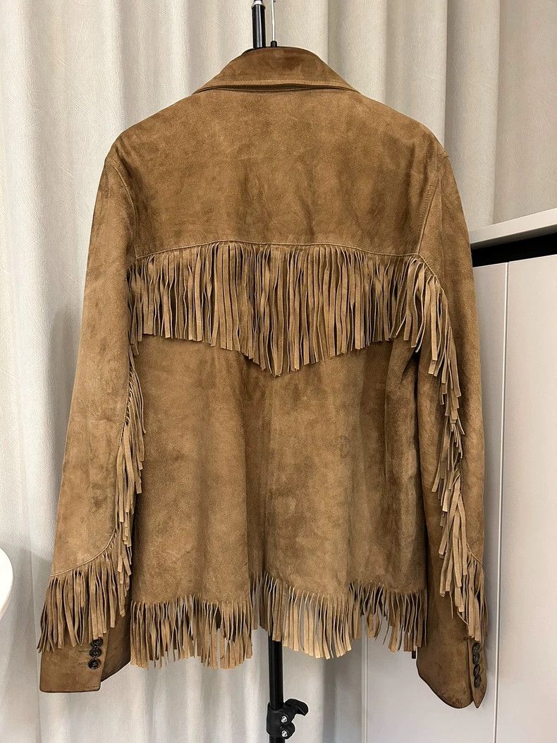 Saint Laurent Paris Saint Laurent Paris16 SS Suede Tassel Bat Jacket 2504-Next Size US M / EU 48-50 / 2 - 3 Thumbnail