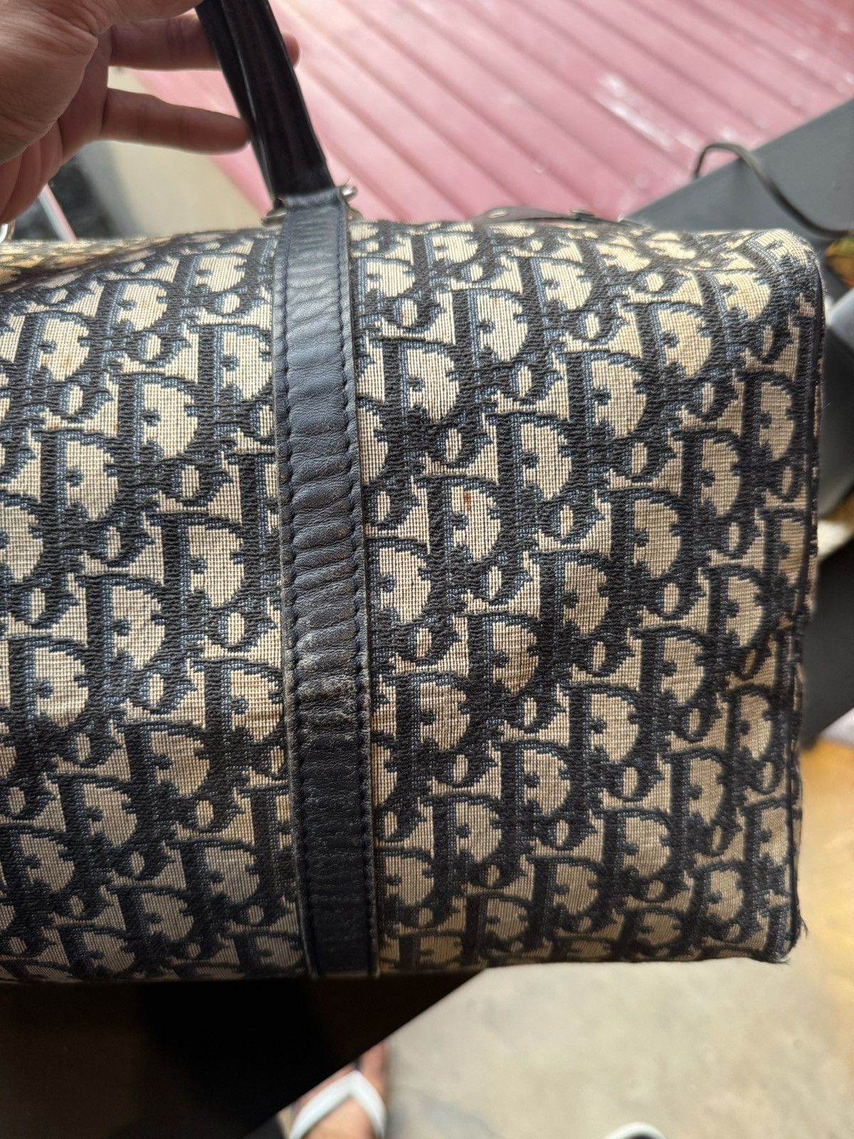 Dior Christian Dior Blue Canvas Bowling Bag Size ONE SIZE - 5 Thumbnail