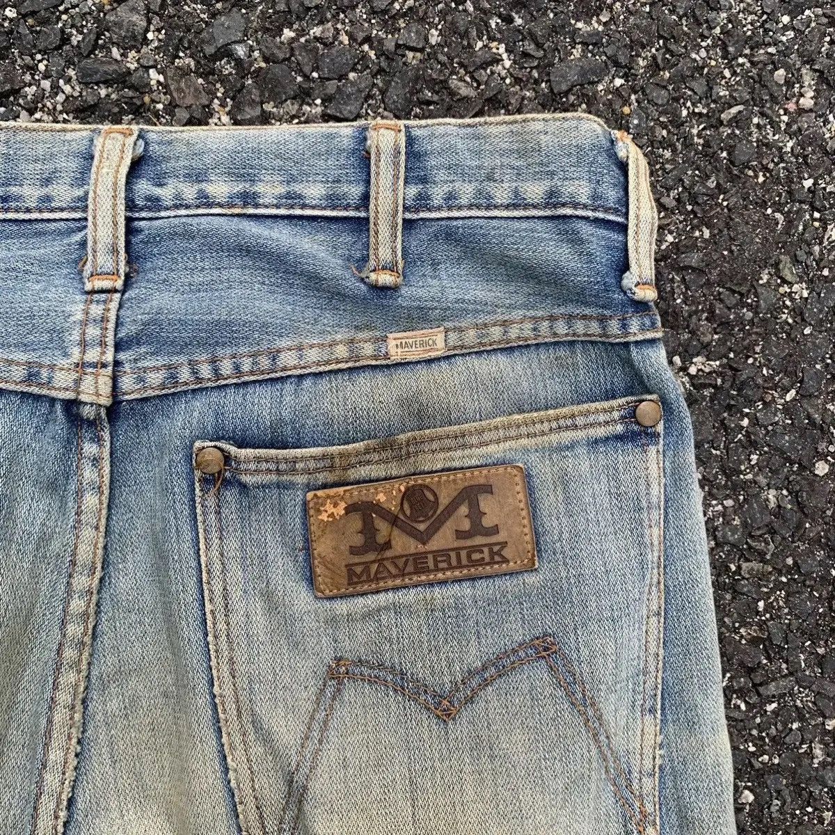 Vintage ‼️ SUPER RIPPED‼️ Vtg Maverick By Blue Bell Jean 31x32 Pants Size US 31 - 17 Thumbnail