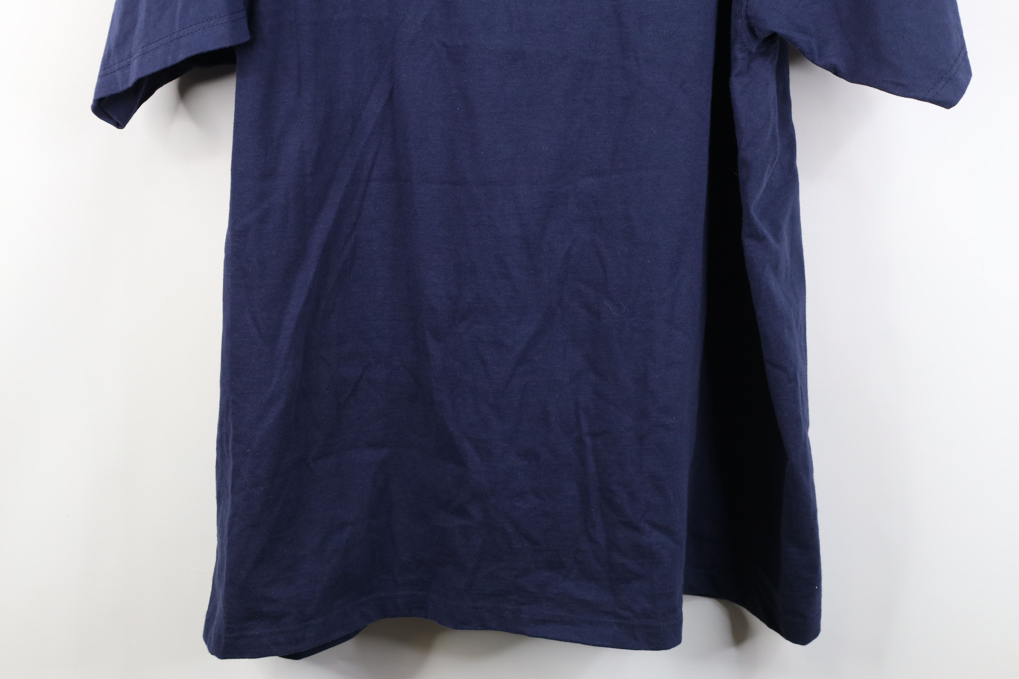 Vintage Vintage 90s Streetwear Heavyweight Cotton T-Shirt Navy Blue Size US XXL / EU 58 / 5 - 11 Thumbnail