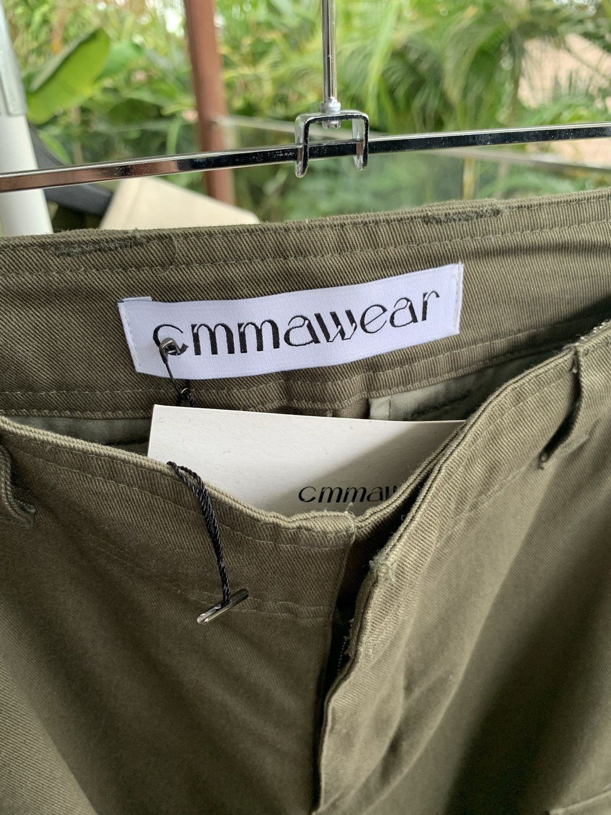 CMMAWEAR Cmmawear Hourglass Backzip Cargo Pants (Dark Sage Green) Size US 32 / EU 48 - 5 Thumbnail