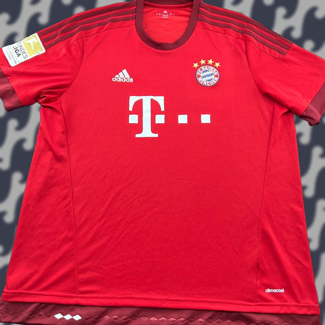 Adidas adidas Bayern Munich 2015 2016 Home Football Jersey 2XL Shirt Soccer Adidas Size US XXL / EU 58 / 5 - 1 Thumbnail