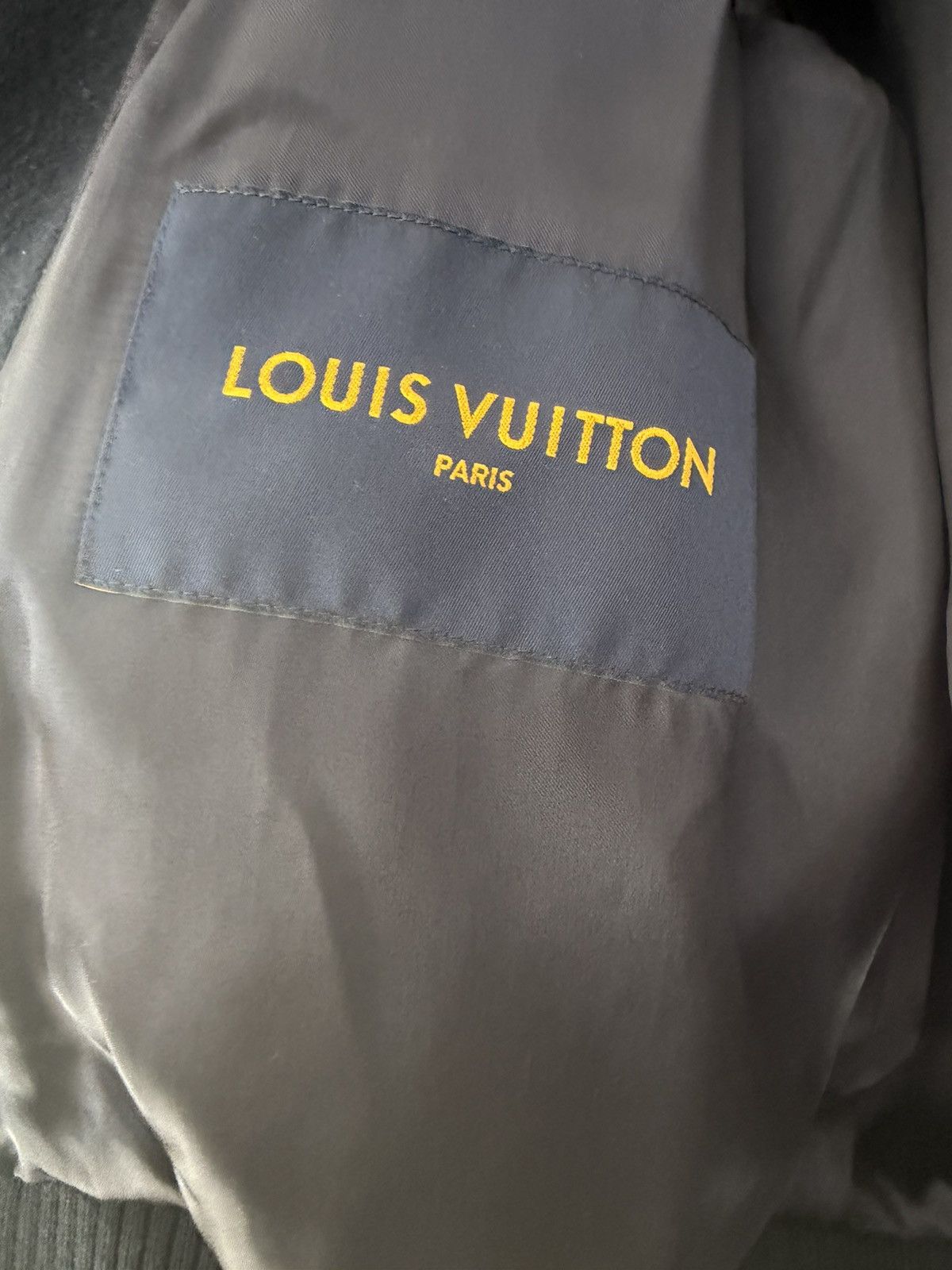 Louis Vuitton Louis Vuitton Navy Leather Varsity Jacket Size 60 Size US M / EU 48-50 / 2 - 5 Thumbnail