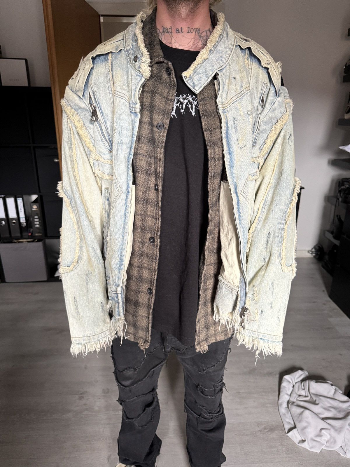 Other Moto denim jacket oversize fit Size US L / EU 52-54 / 3 - 8 Thumbnail