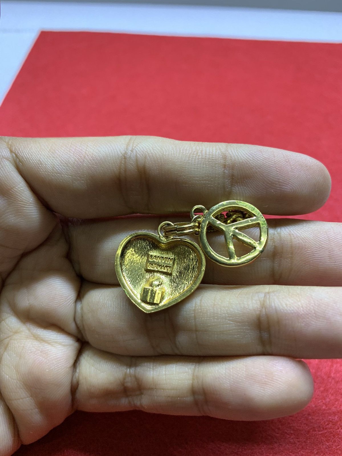Jewelry Lanvin Diomands Peace Symbole Reworked Bracelet Pendant Size ONE SIZE - 7 Thumbnail