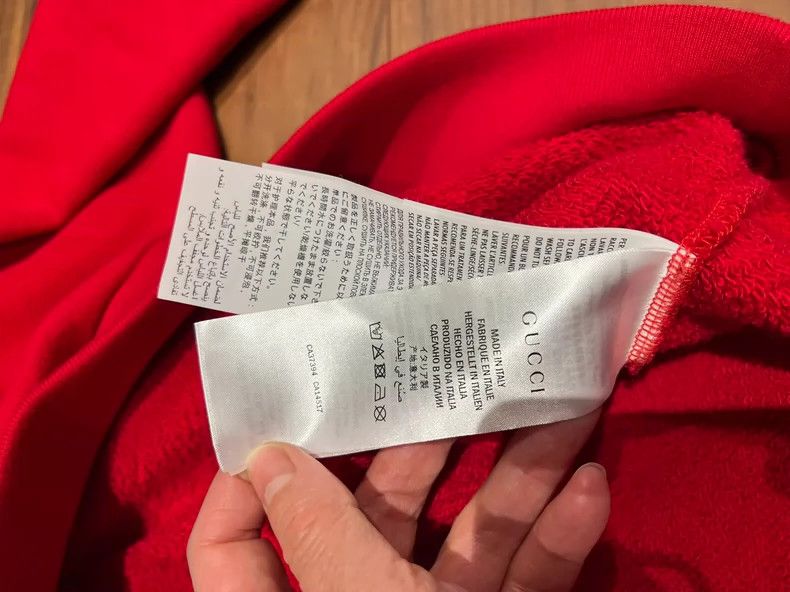 Gucci Gucci Red lamb sweatshirt 2501-Nextarrow Size US L / EU 52-54 / 3 - 6 Thumbnail