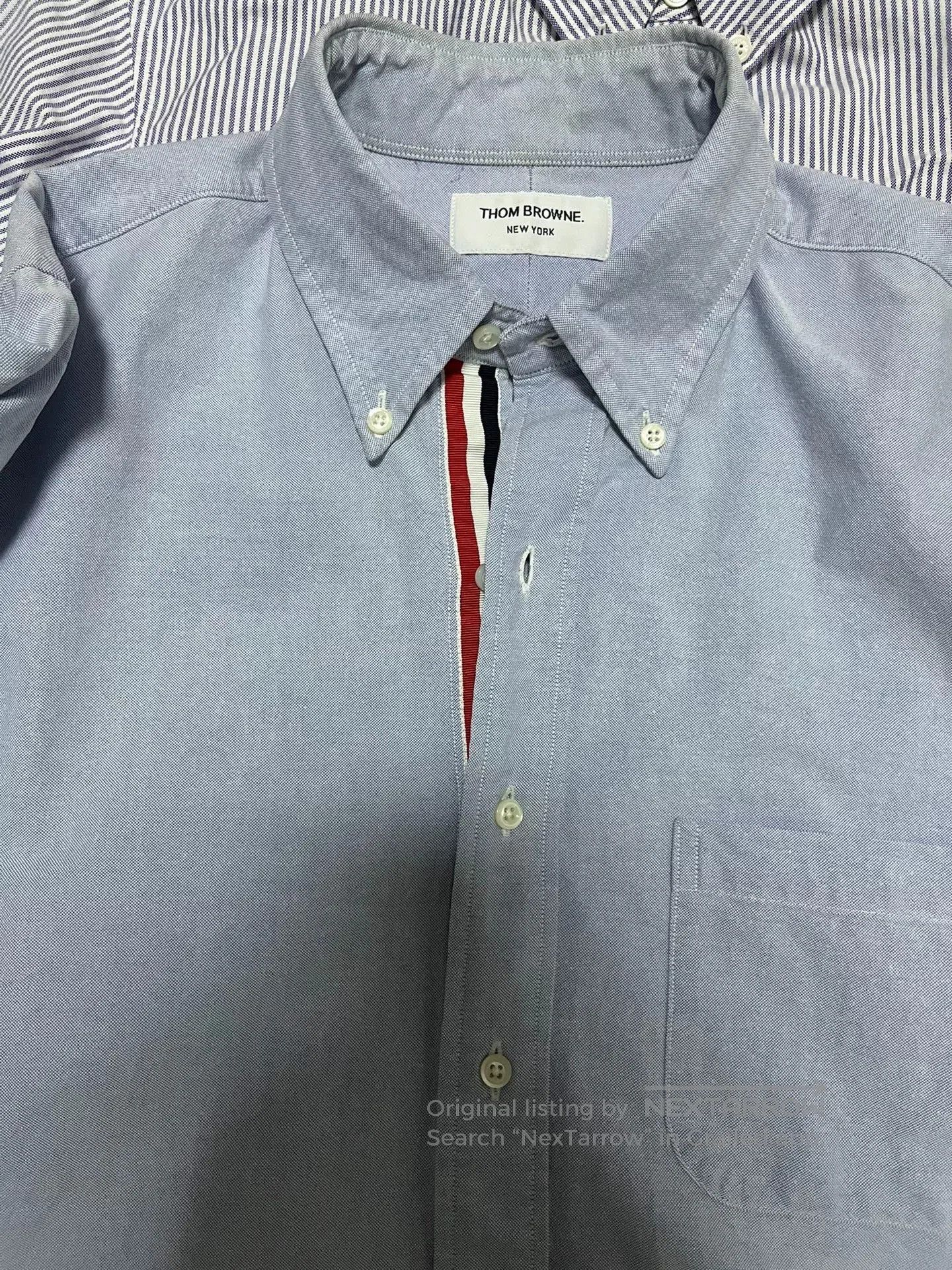 Thom Browne Thom Browne Men's Oxford Cotton Shirt. Size US XL / EU 56 / 4 - 3 Thumbnail