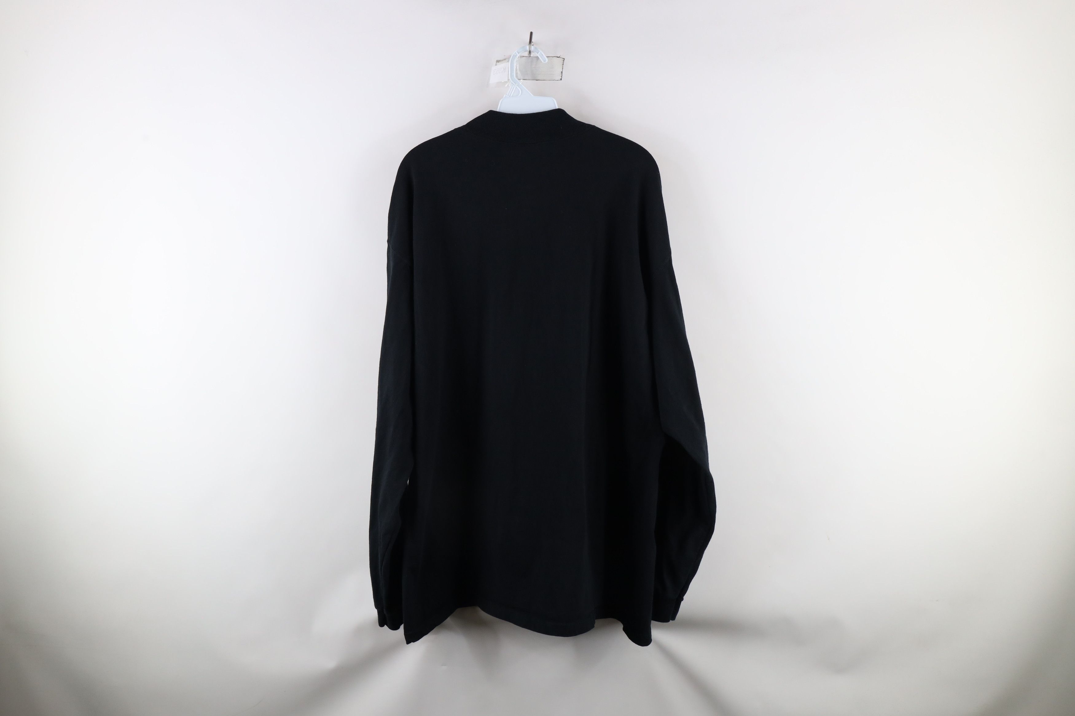 Vintage Vintage 90s Streetwear Blank Long Sleeve Mock Neck T-Shirt Size US XXL / EU 58 / 5 - 6 Thumbnail