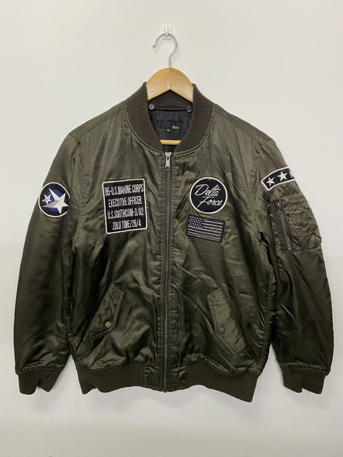 Japanese Brand Japanese Brand Bomber Jacket Air Force Military Style Size US M / EU 48-50 / 2 - 1 Thumbnail