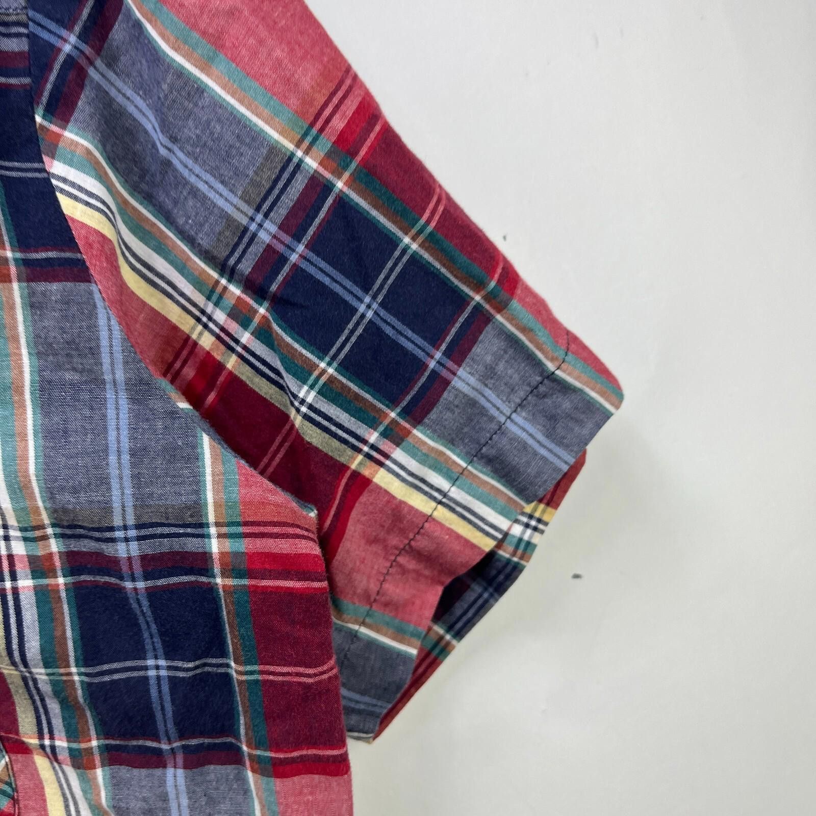 Wrangler Vintage 90s Wrangler Snap Short Sleeve Plaid Shirt Large Size US L / EU 52-54 / 3 - 6 Thumbnail