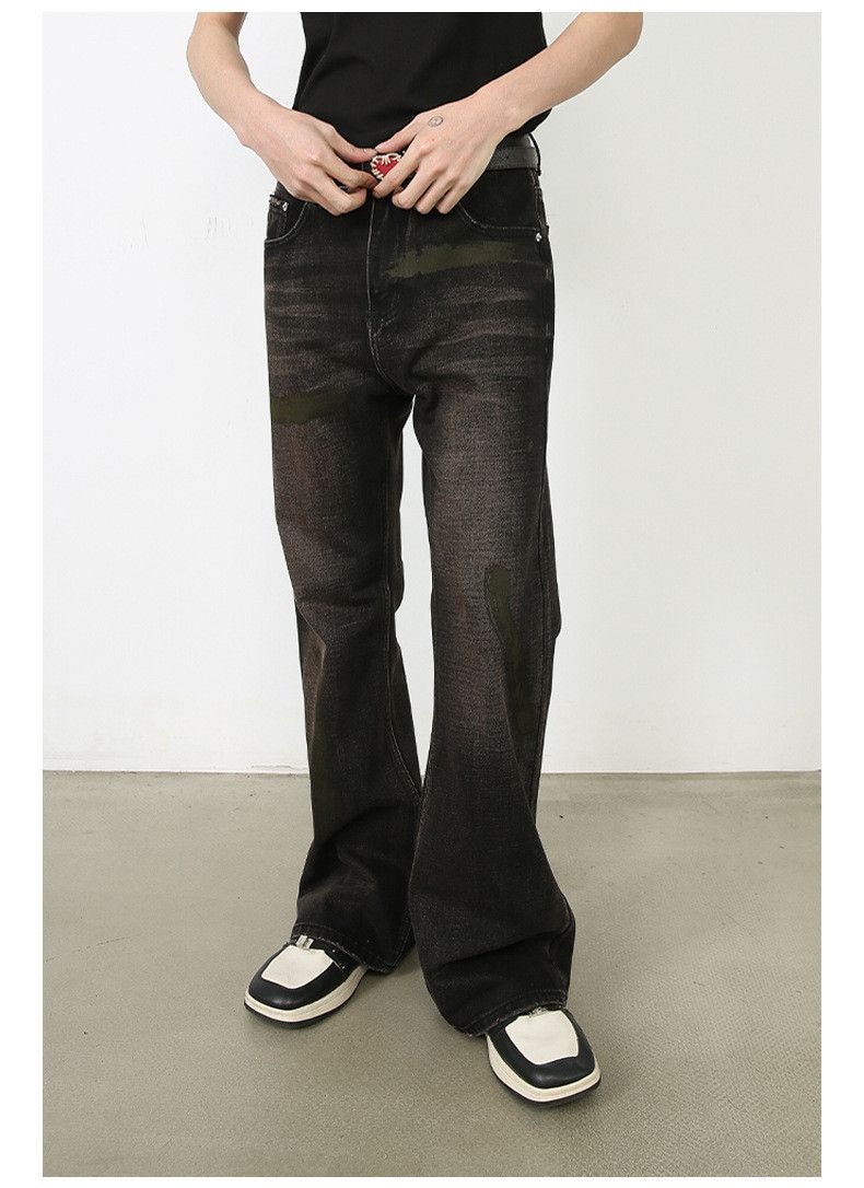 Japanese Brand × Jean Vintage wide-leg washed distressed loose flared jeans Size US 32 / EU 48 - 2 Thumbnail