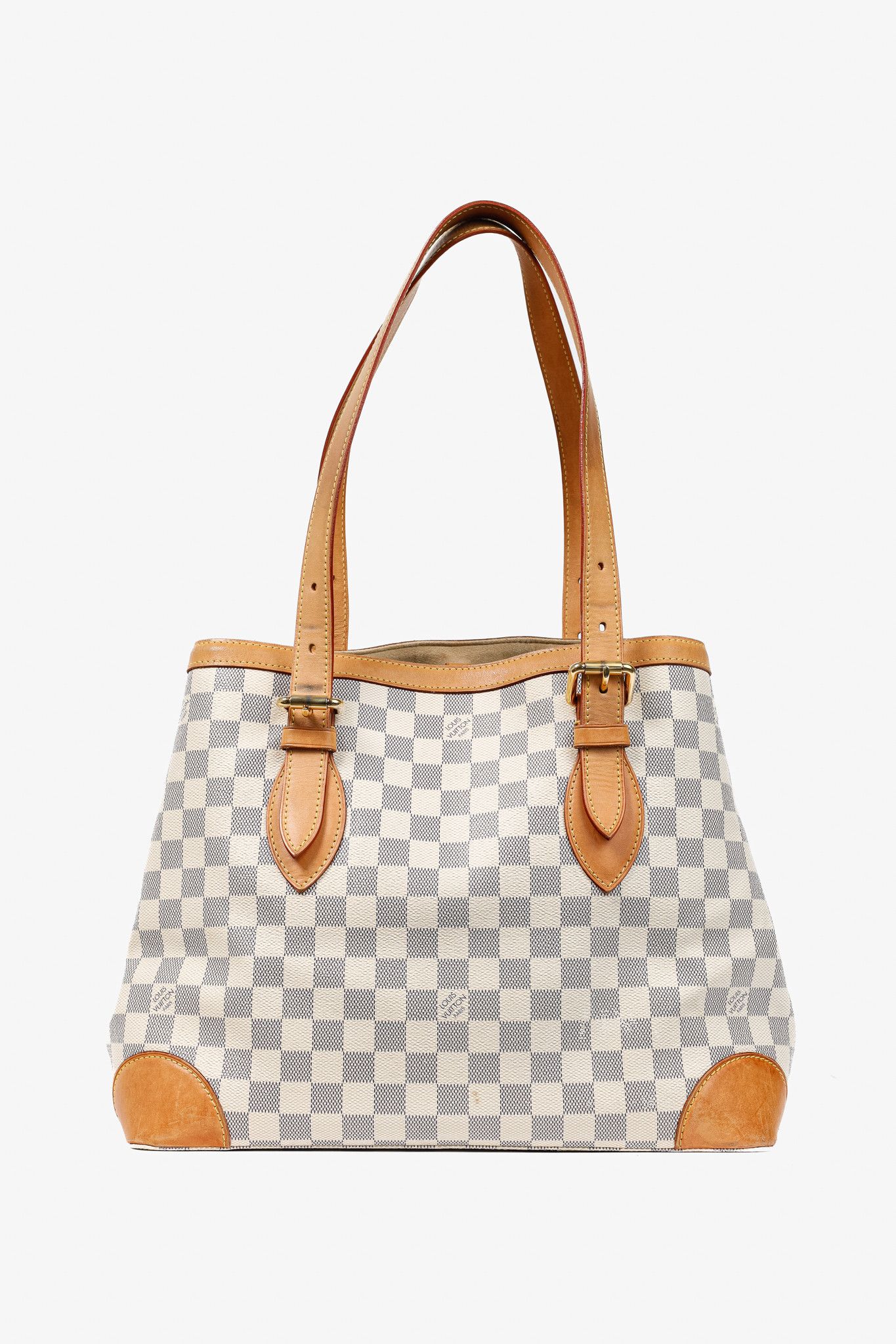 Louis Vuitton Louis Vuitton Hampstead MM Damier Azur Canvas Tote Size ONE SIZE - 4 Thumbnail