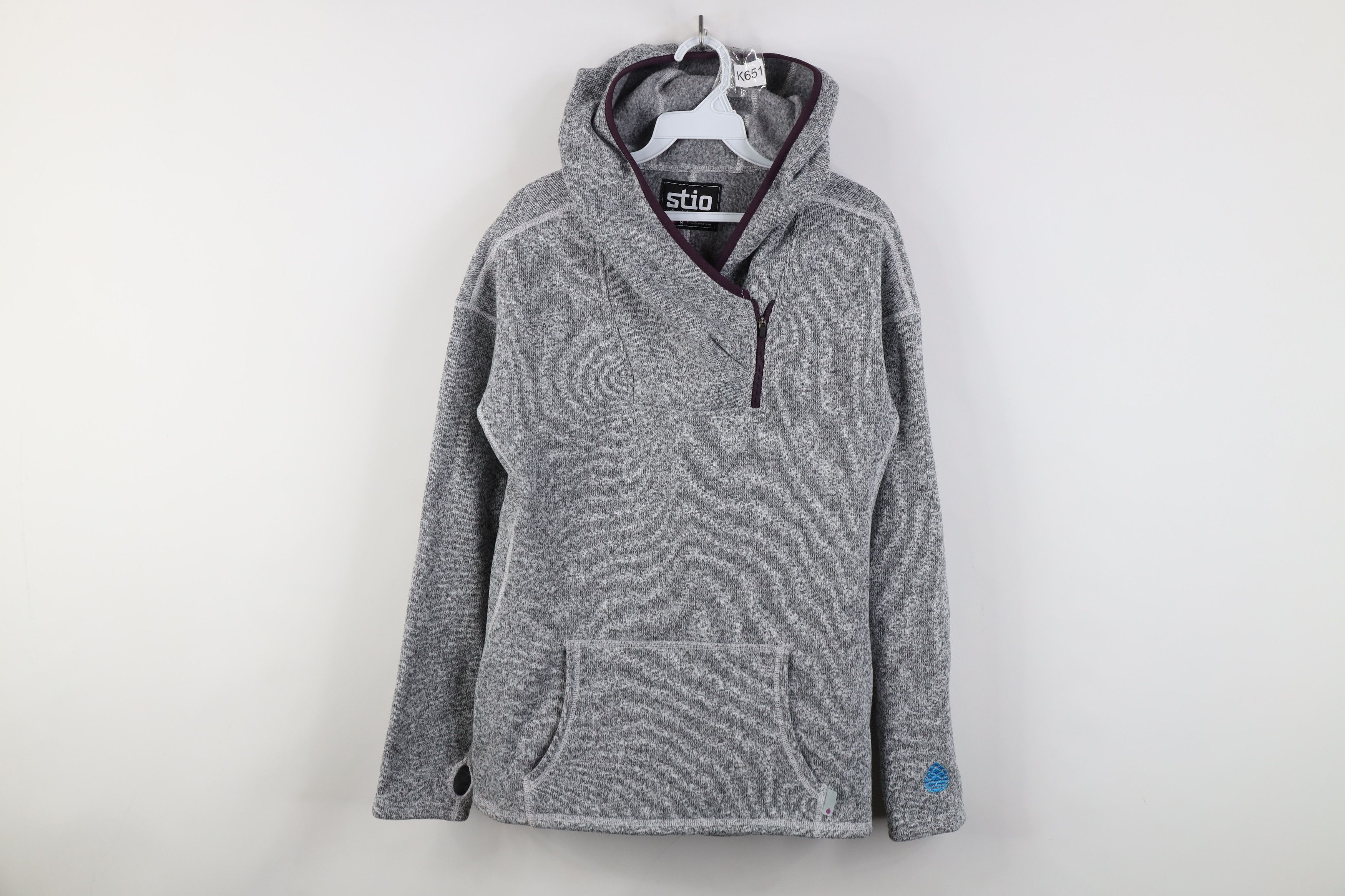 Stio Stio Hole Sweetwater Fleece Knit Hoodie Sweatshirt Gray Size M / US 6-8 / IT 42-44 - 1 Thumbnail