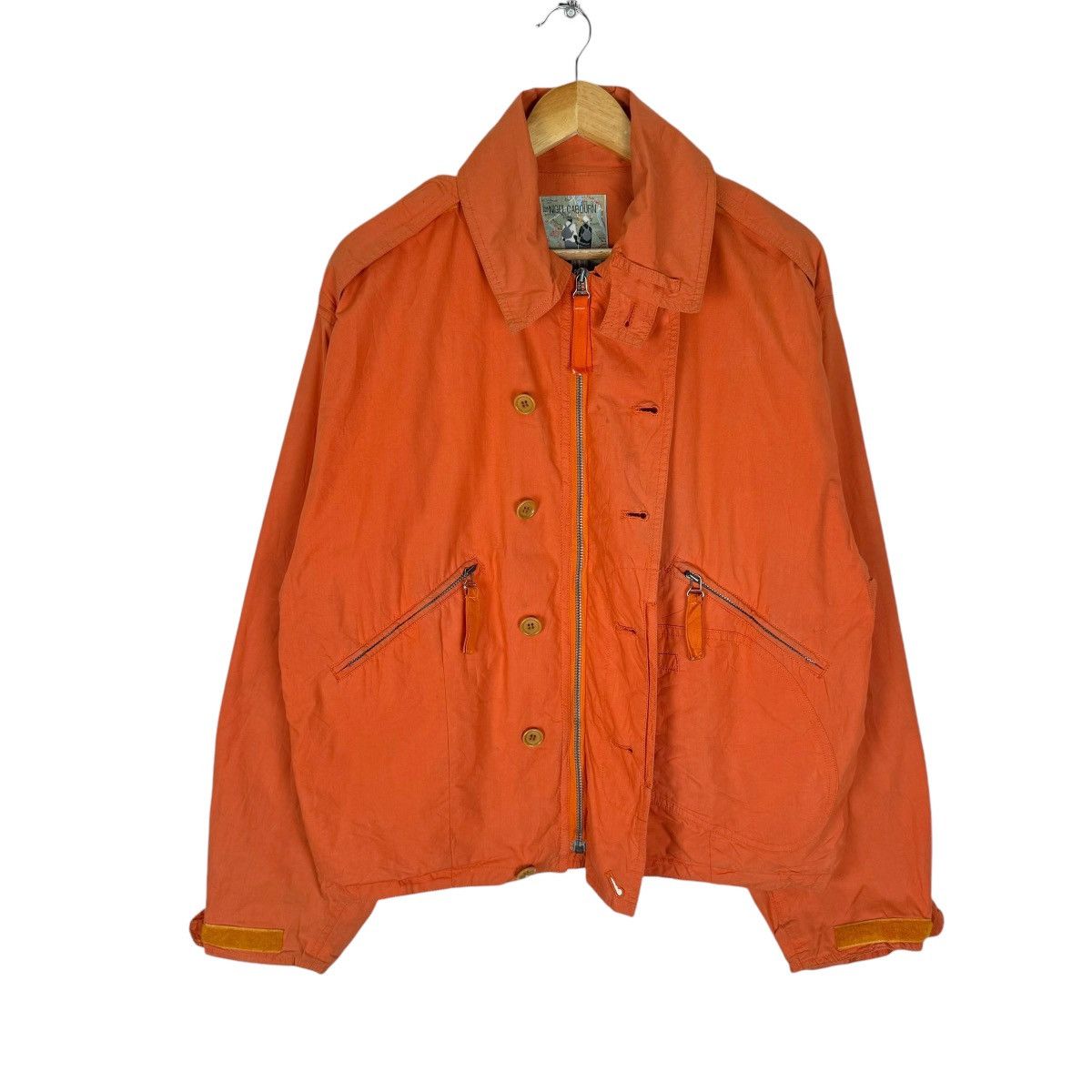 Nigel Cabourn ⚡️NIGEL CABOURN SMOCK ORANGE BOMBER JACKET Size US M / EU 48-50 / 2 - 3 Thumbnail