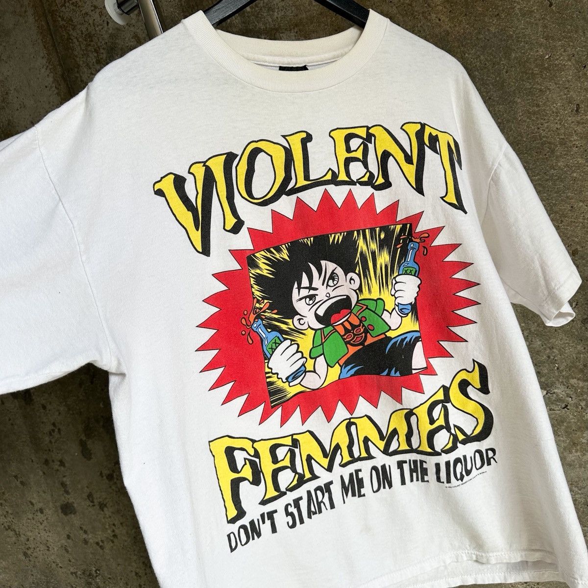 Brockum 90s Vintage VIOLENT FEMMES Dont Start Me On The Liquor Shirt Size US XL / EU 56 / 4 - 2 Thumbnail