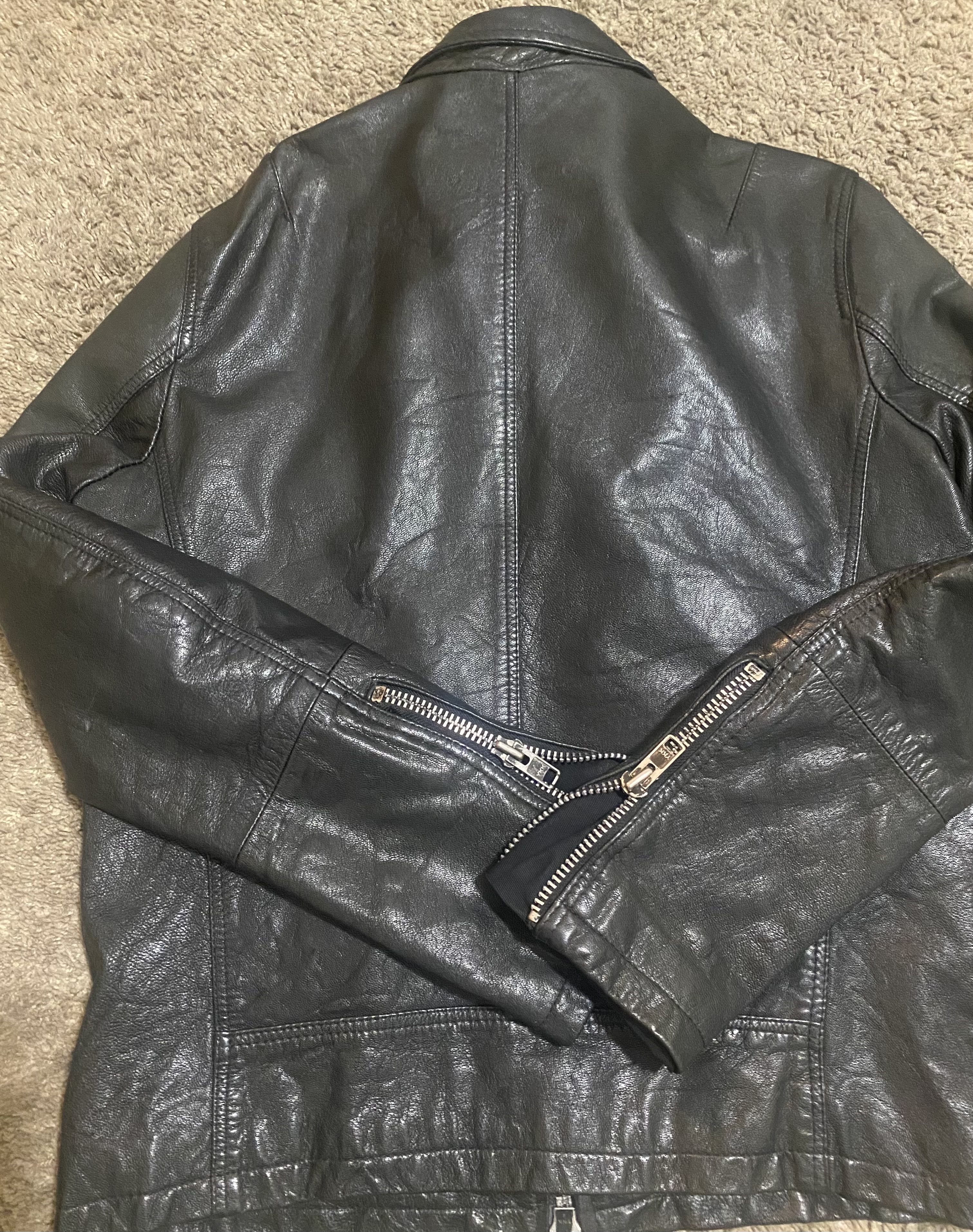 Allsaints All Saints Habanero BLK Leather Jacket ALLSAINTS Size US L / EU 52-54 / 3 - 10 Thumbnail