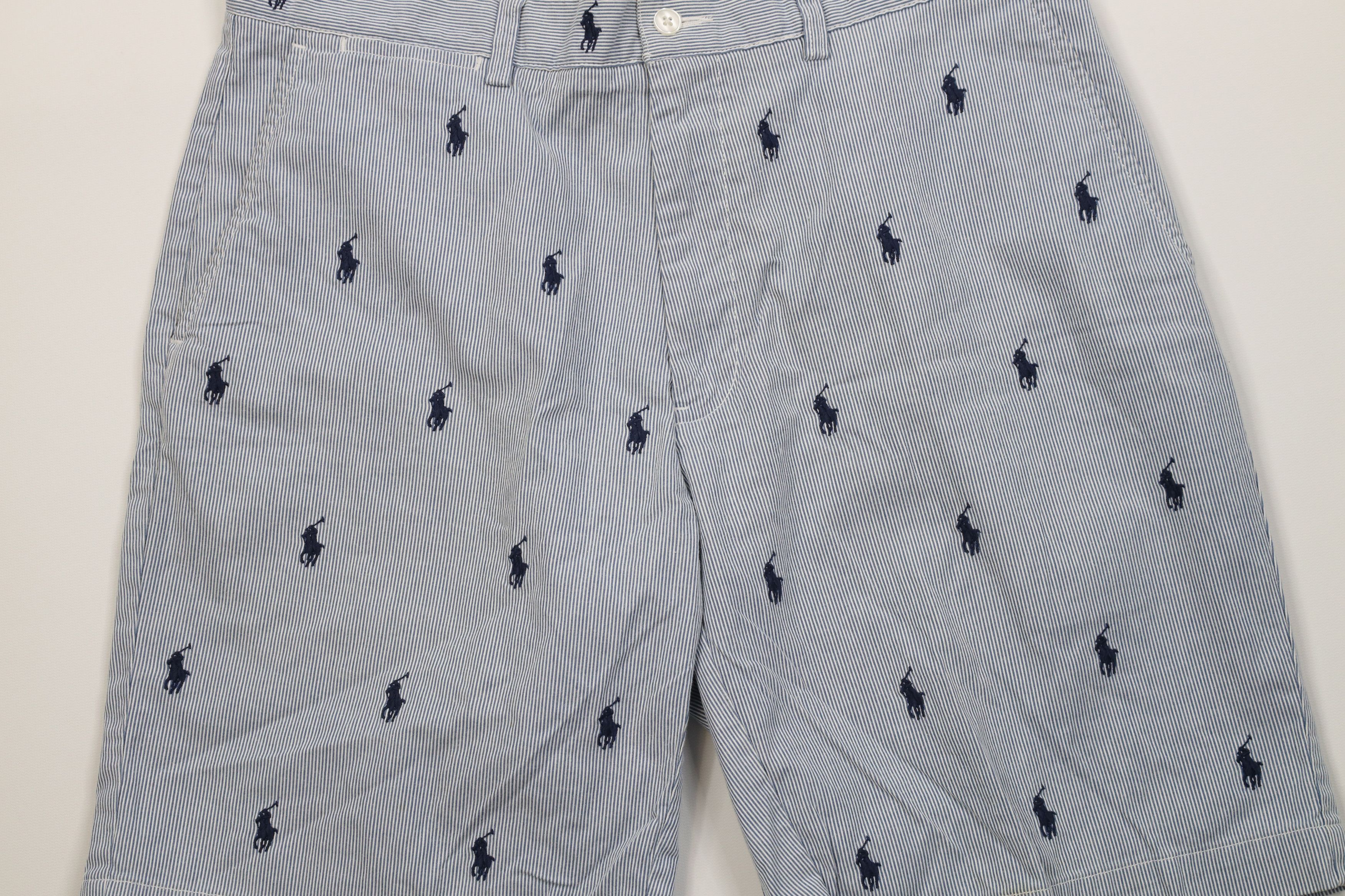 Polo Ralph Lauren Vintage Ralph Lauren Pony All Over Print Chino Shorts Size US 33 - 3 Thumbnail