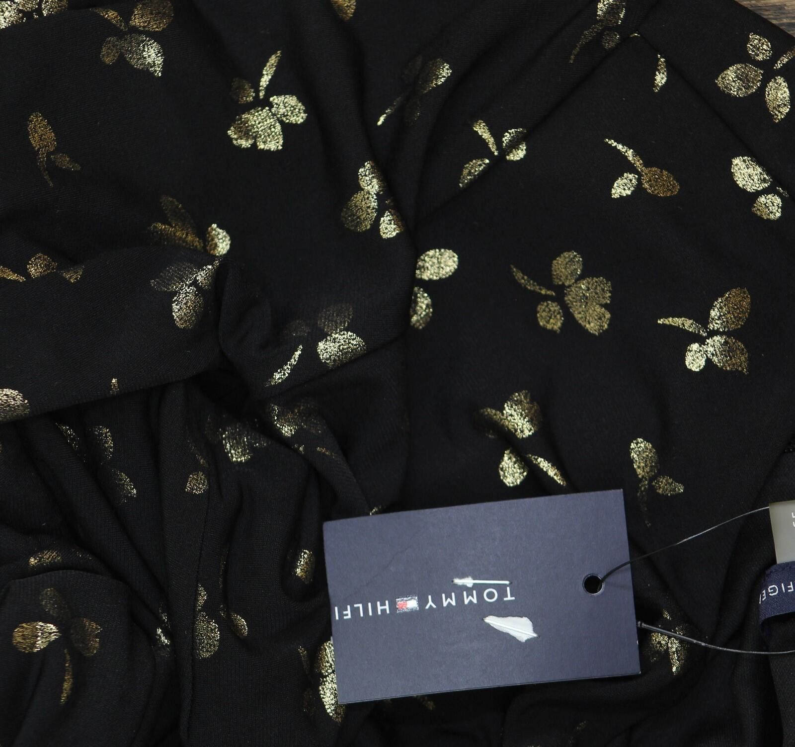 Tommy Hilfiger Nwt Tommy Hilfiger Waist Fit Flare Dress Black / Gold 8 Size M / US 6-8 / IT 42-44 - 4 Thumbnail