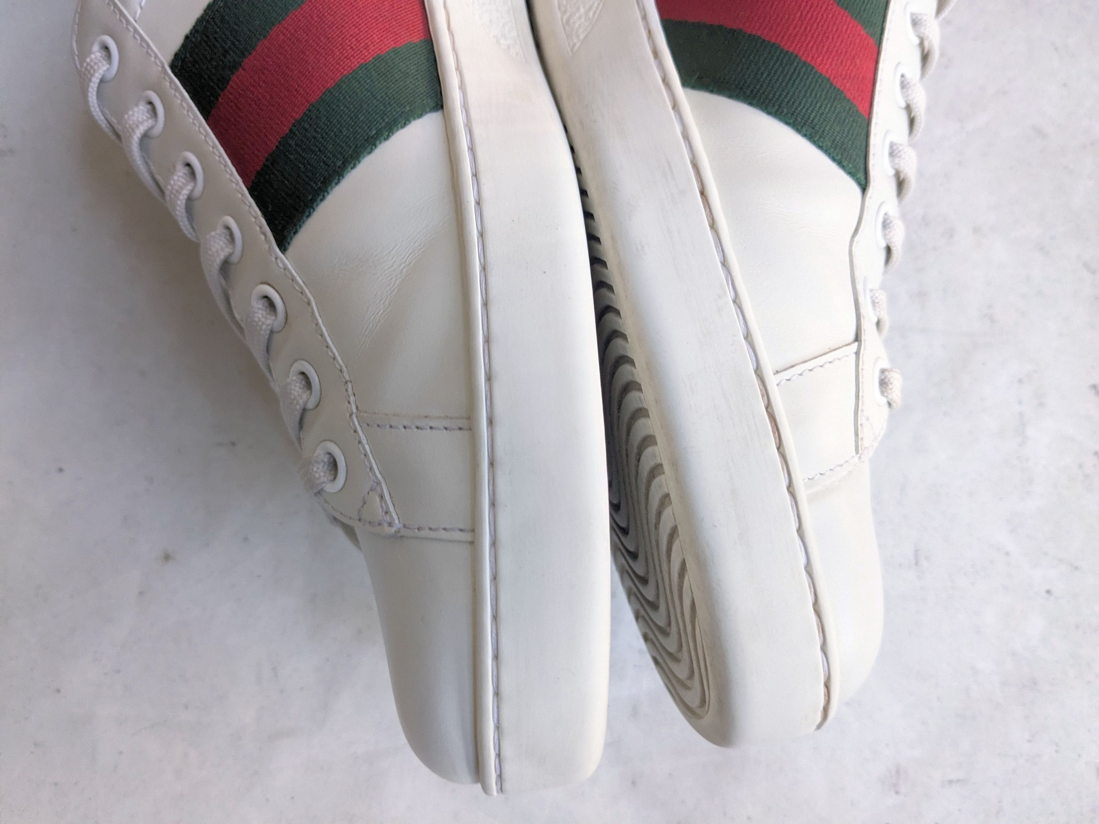 Gucci Gucci Ace Sneakers White 10 Bee Low Tops 429446 Size US 10 / EU 43 - 9 Thumbnail