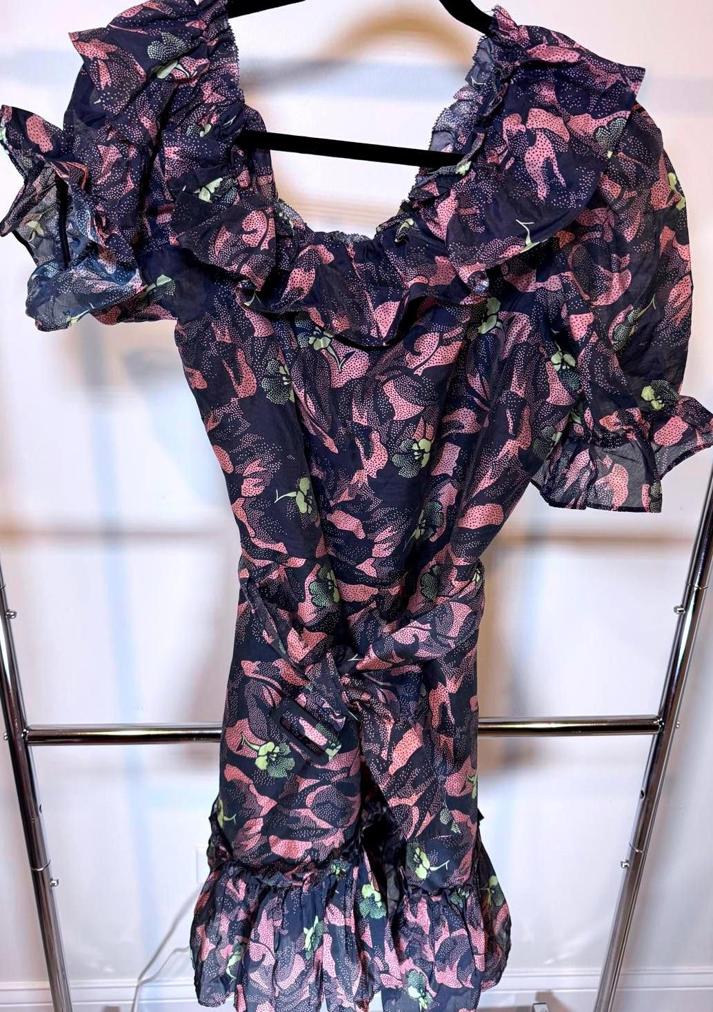 Ted Baker Ted Baker London Floral Ruffle Dress SIZE 5 Size M / US 6-8 / IT 42-44 - 1 Thumbnail