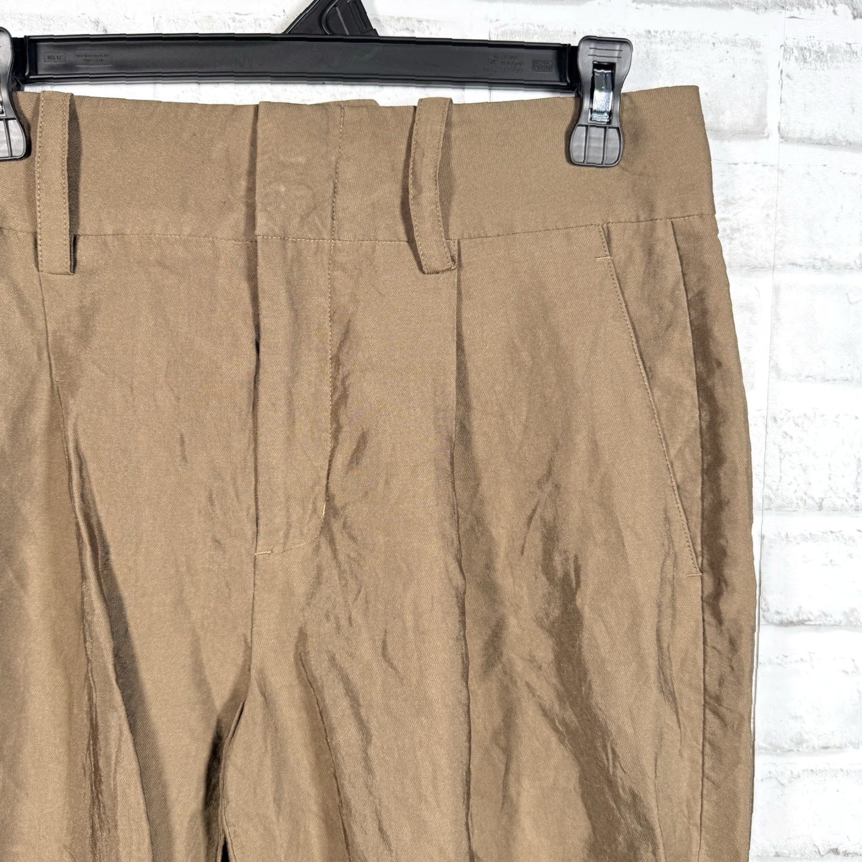 Vince Vince Brown Casual Viscose Blend Pants Womens Size 8 (30x30) Size 30" / US 8 / IT 44 - 2 Thumbnail