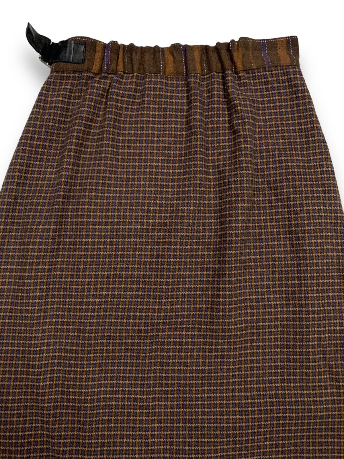 Japanese Brand Japanese Niko And … Retro Checkered Wrap Buckle Long Skirt Size 26" / US 2 / IT 38 - 9 Thumbnail