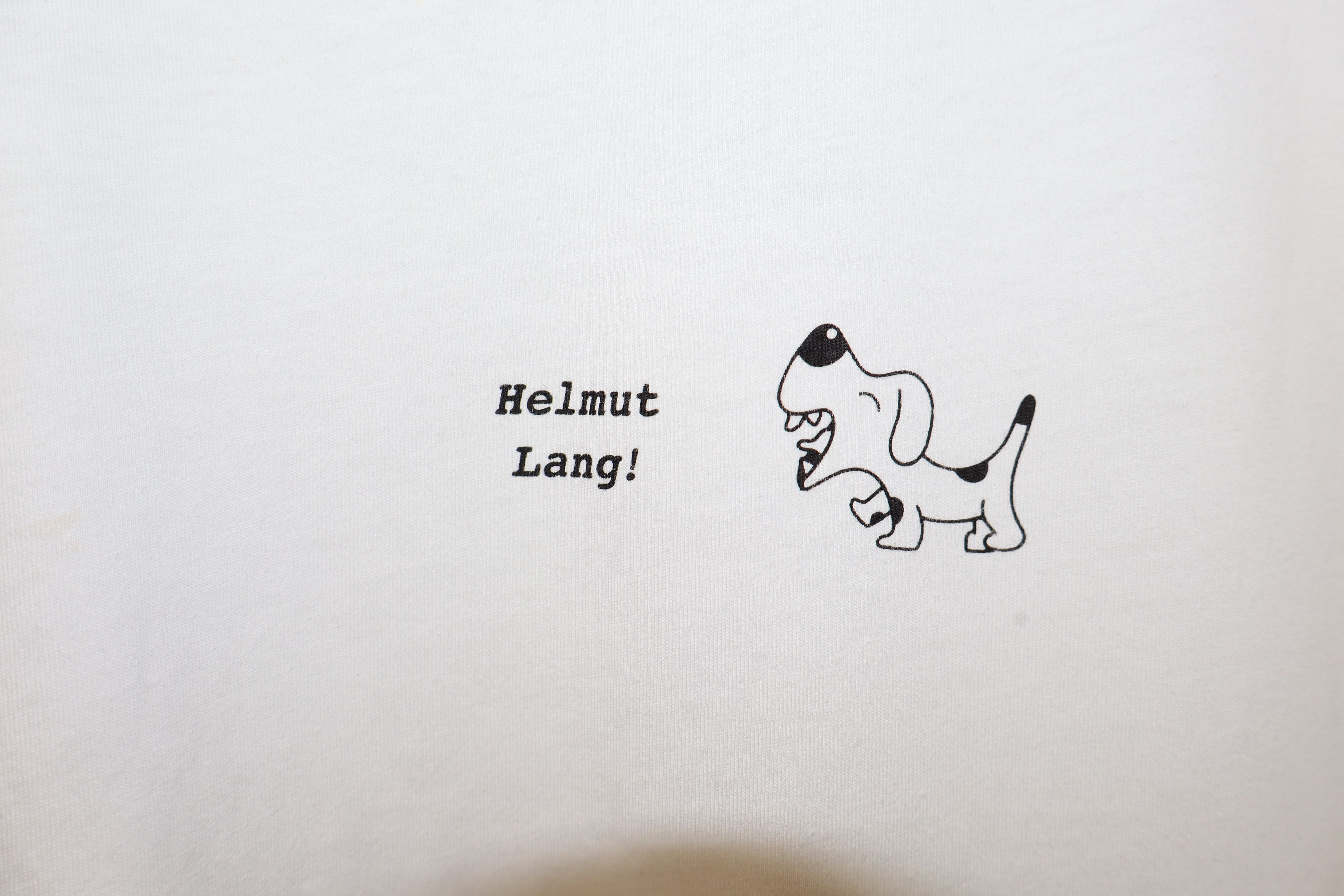 Helmut Lang Dog logo print t-shirt Size US L / EU 52-54 / 3 - 3 Thumbnail