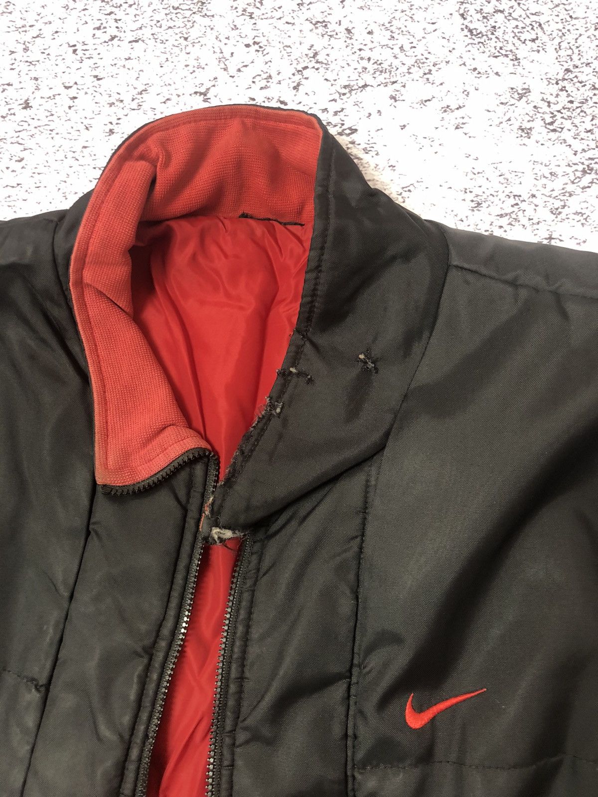Nike Vintage bombers Nike big logo size Xl y2k casual rare drill Size US XL / EU 56 / 4 - 5 Thumbnail