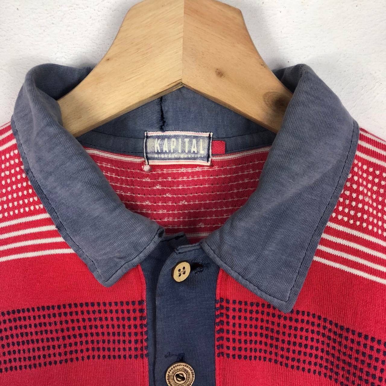 Kapital VINTAGE KAPITAL DISTRESSED POLOS SHIRT Size US S / EU 44-46 / 1 - 4 Thumbnail