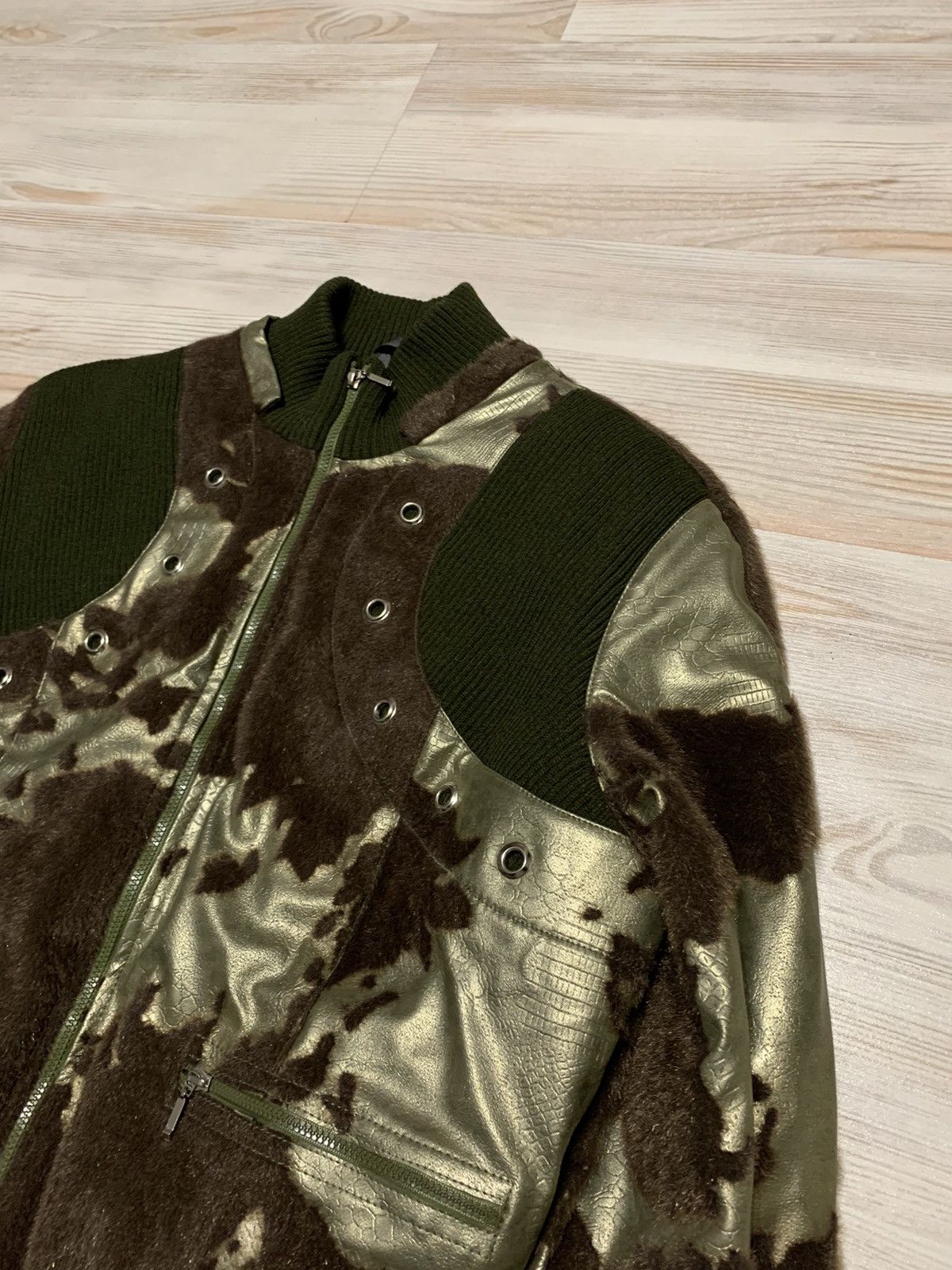 If Six Was Nine × Vintage Avantgarde bomber jacket with mini fur Size M / US 6-8 / IT 42-44 - 6 Thumbnail