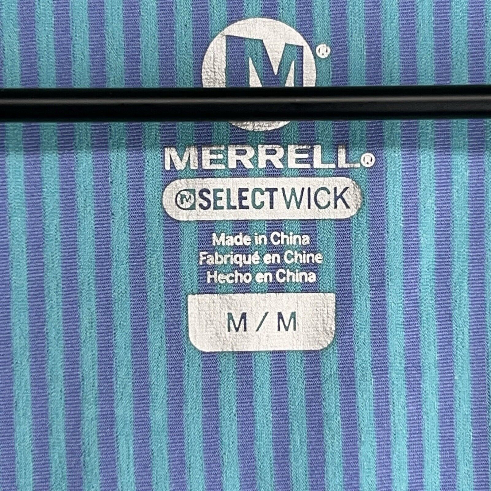 Merrell Merrell Select Wick Deveau Workout Tee Size M Blue Stripes Size M / US 6-8 / IT 42-44 - 3 Thumbnail