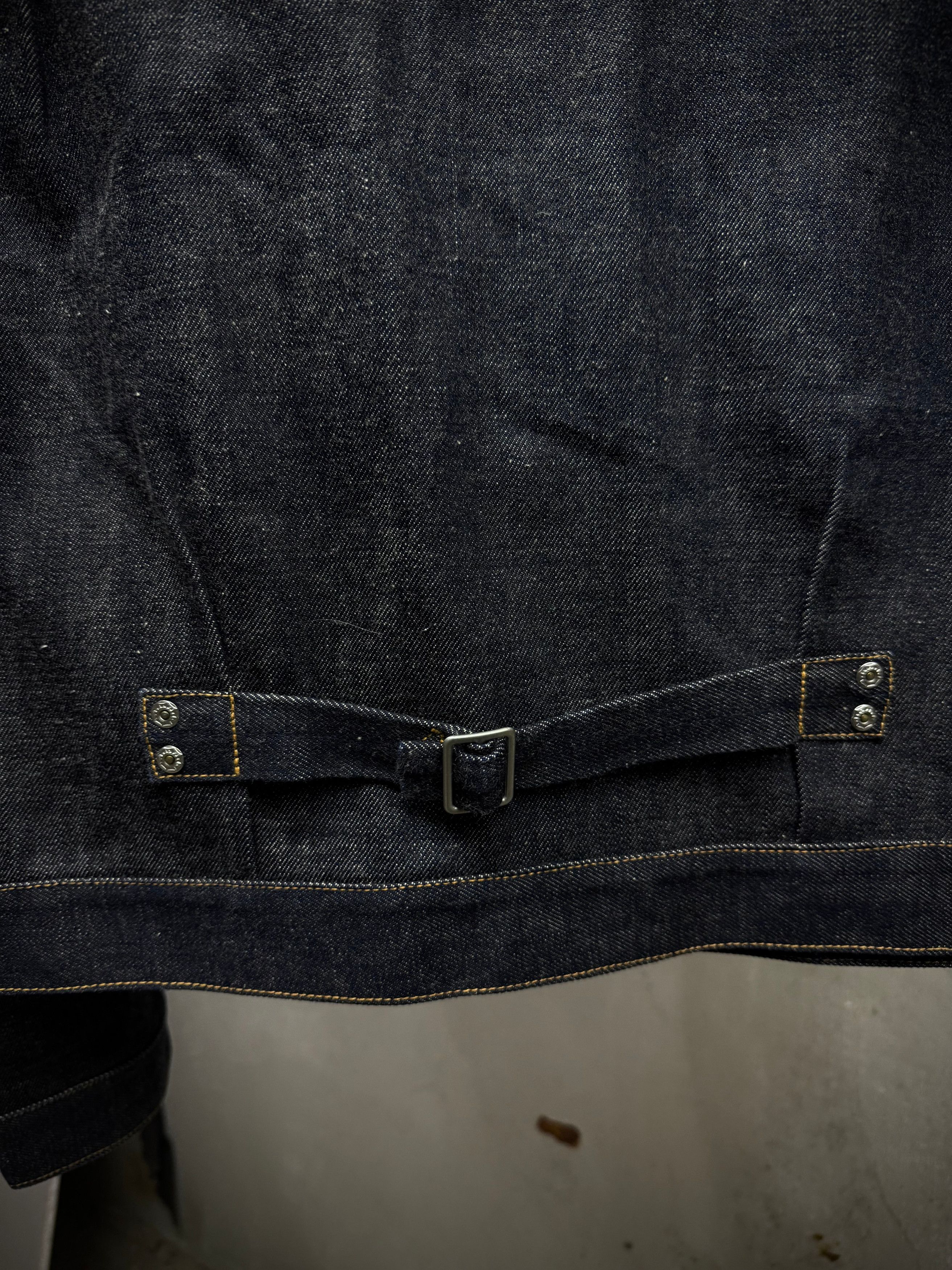 Yuji Yamada Yuji Yamada Leather Harness Denim Jacket Size US S / EU 44-46 / 1 - 9 Thumbnail
