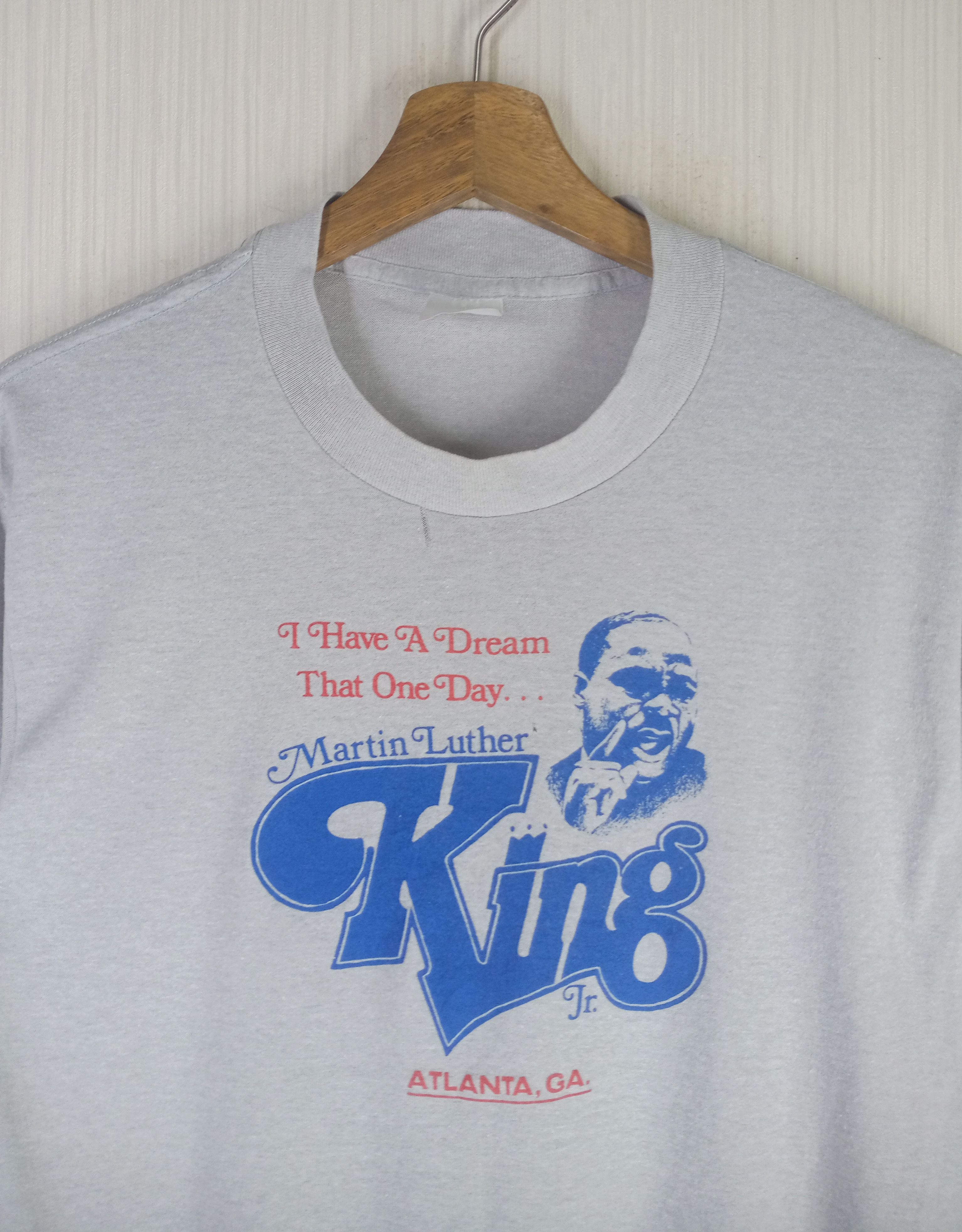 Vintage Rare Vintage 80s Martin Luther King Jr Tshirt Size US M / EU 48-50 / 2 - 2 Thumbnail