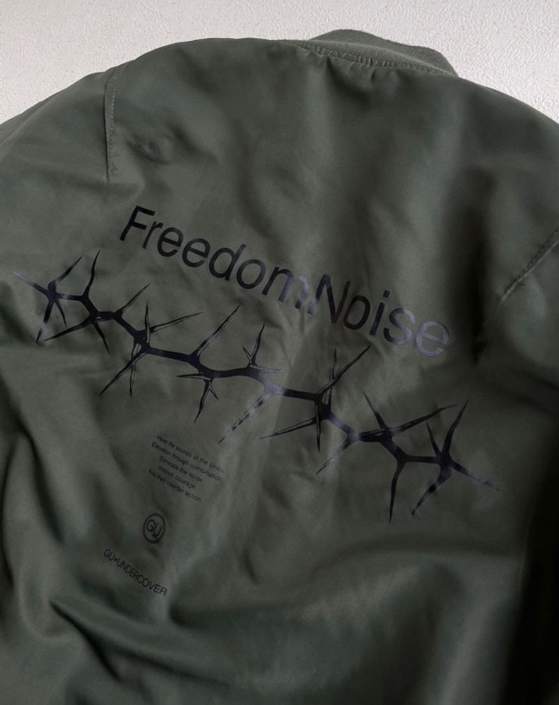 GU × Undercover Gu undercover “Freedom Noise” Bomber jacket Size US S / EU 44-46 / 1 - 2 Thumbnail