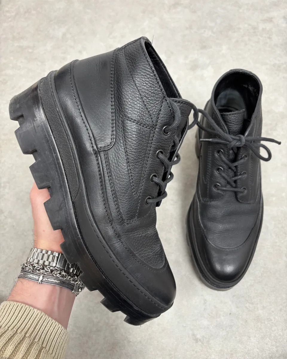 Balenciaga Black Premium Mountain Leather Boots
