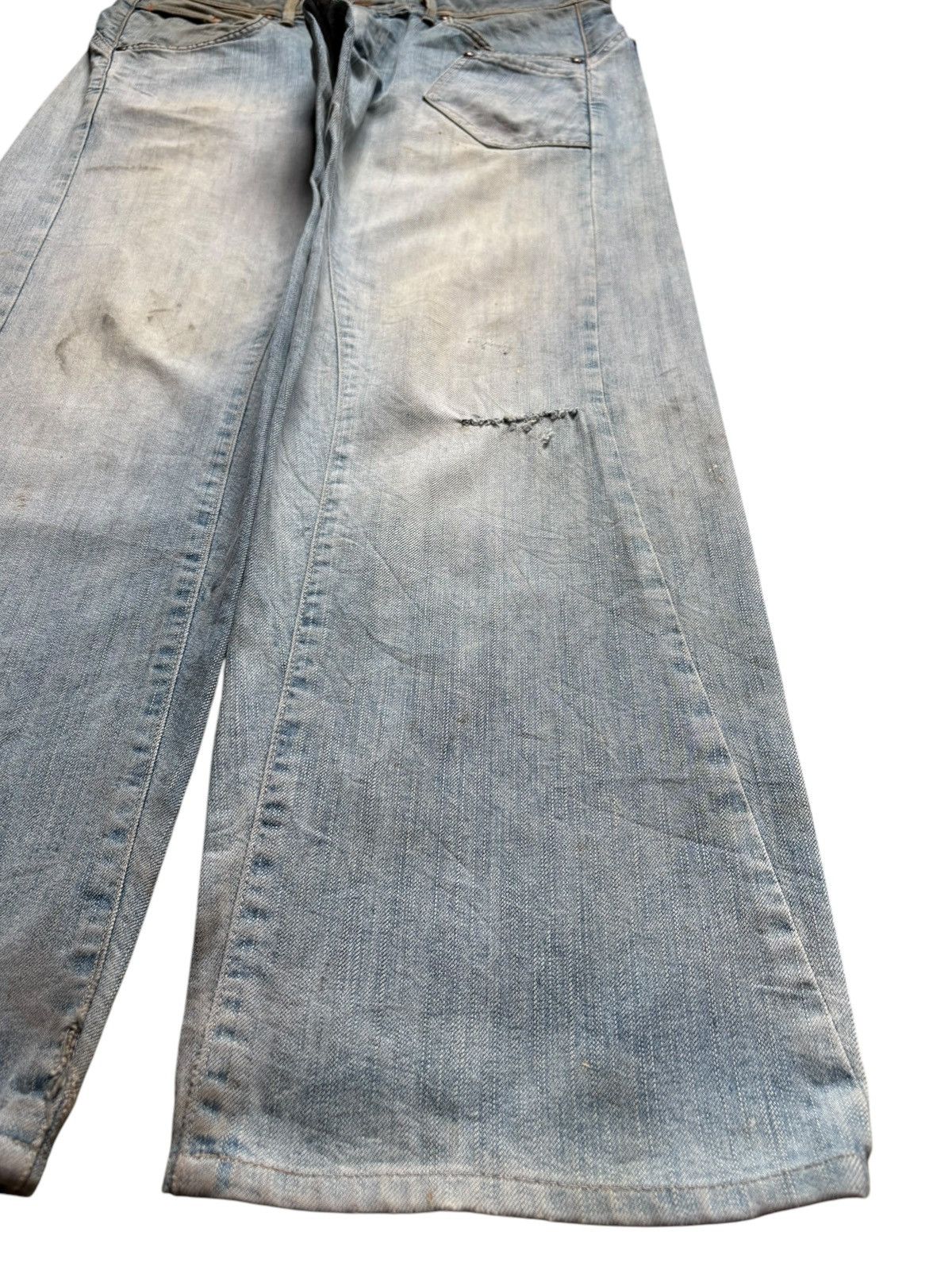 Edwin × Japanese Brand Vintage Edwin E Function Mud Wash Distress Baggy Jeans Size US 36 / EU 52 - 7 Thumbnail