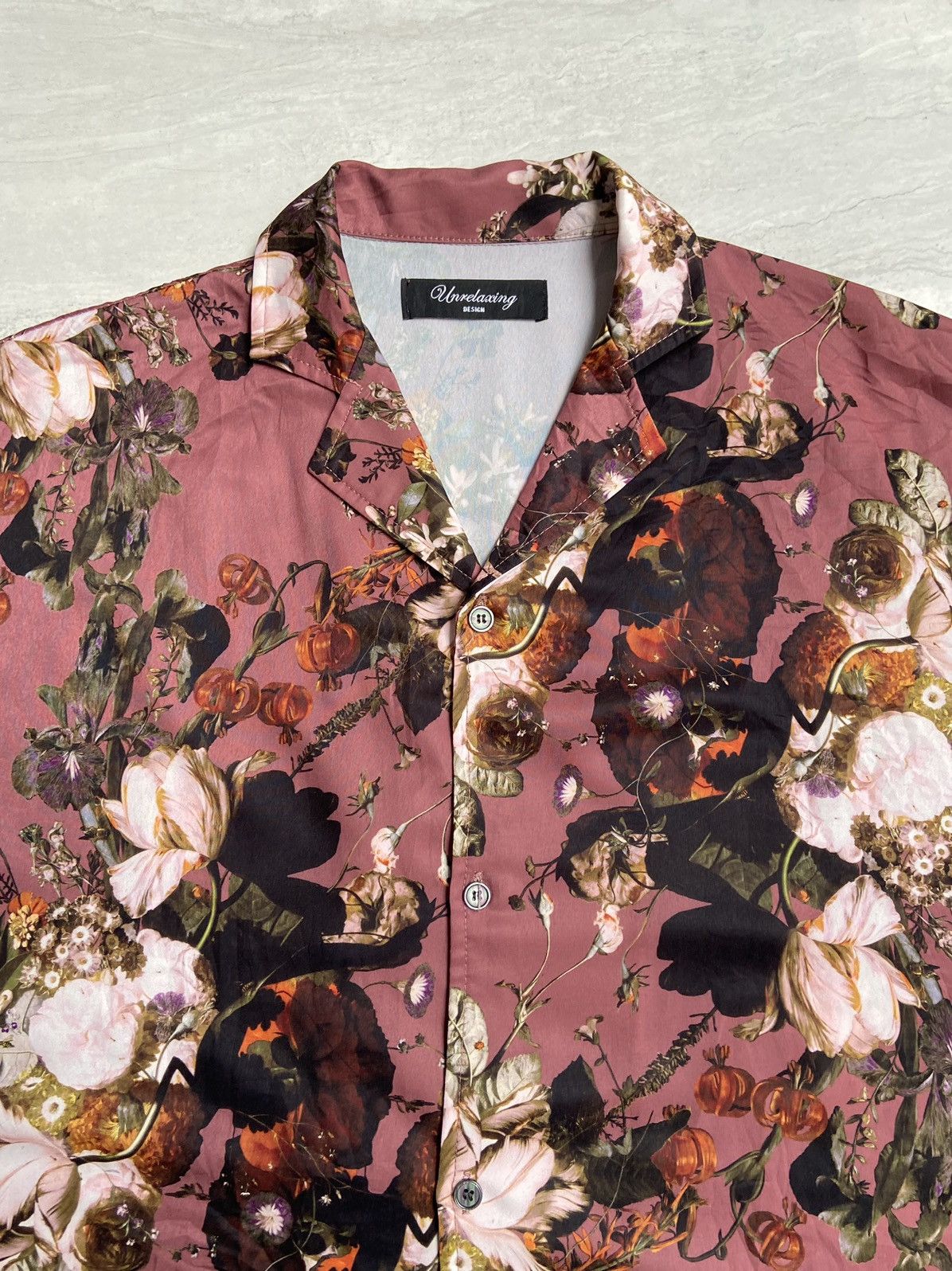 Designer × Japanese Brand UNRELAXING DESIGN Flowers Motive Shirt Size US XXL / EU 58 / 5 - 8 Thumbnail