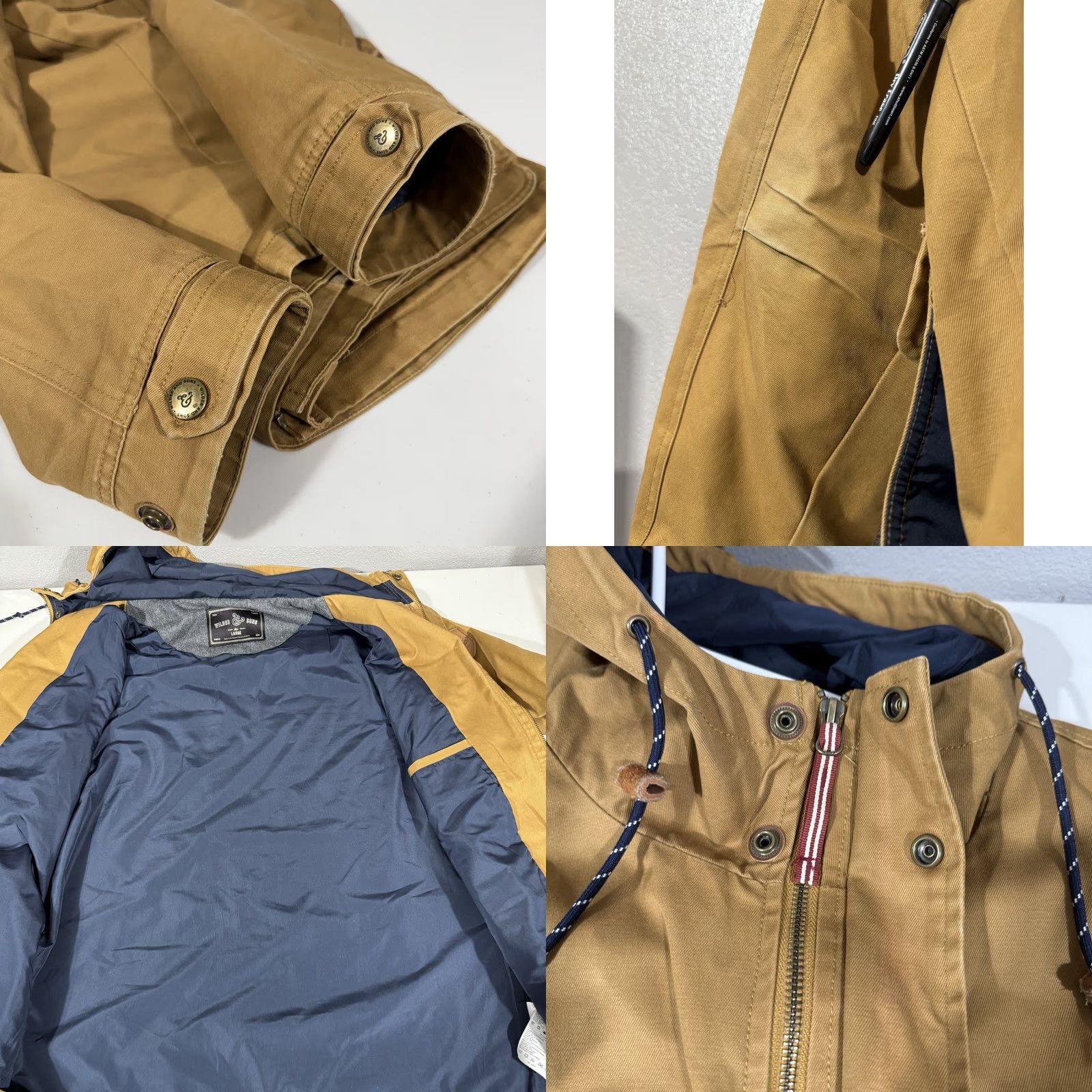 Vintage Wilder & Sons Jacket Workwear Lined Canvas Duck Brown Mens L Size US L / EU 52-54 / 3 - 8 Thumbnail