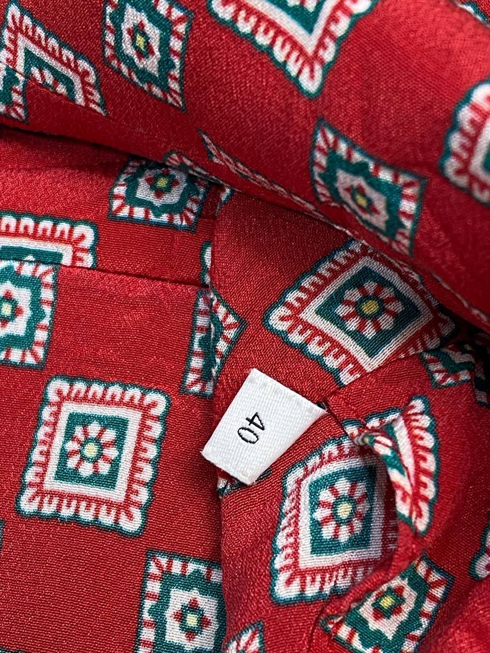 Sandro Sandro Violet Geometric Print Silk Midi Dress Size S / US 4 / IT 40 - 12 Thumbnail