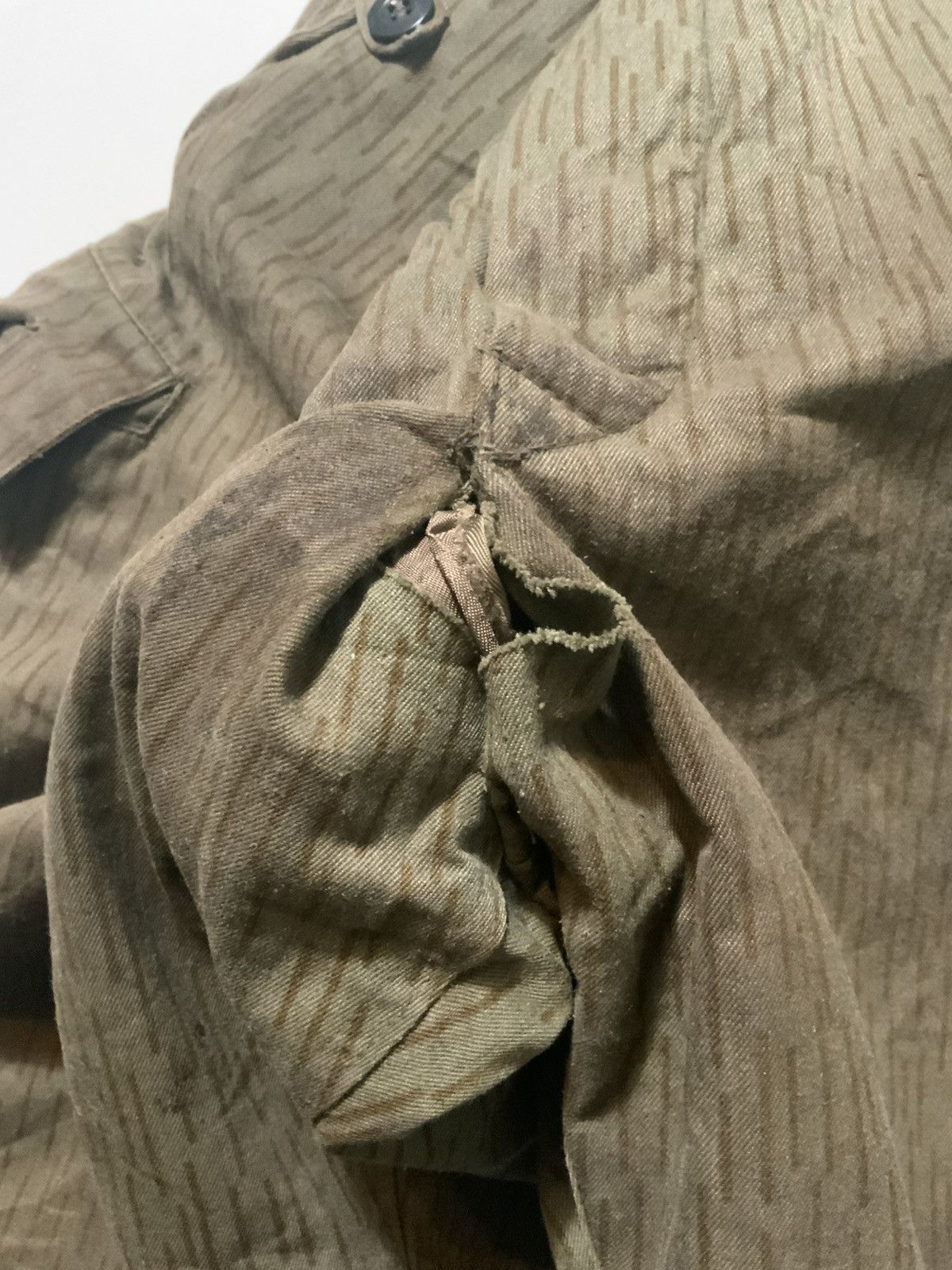 Vintage M48 East German Army Strichtarn Cargo Camo Cold War Pants Size US 38 / EU 54 - 11 Thumbnail