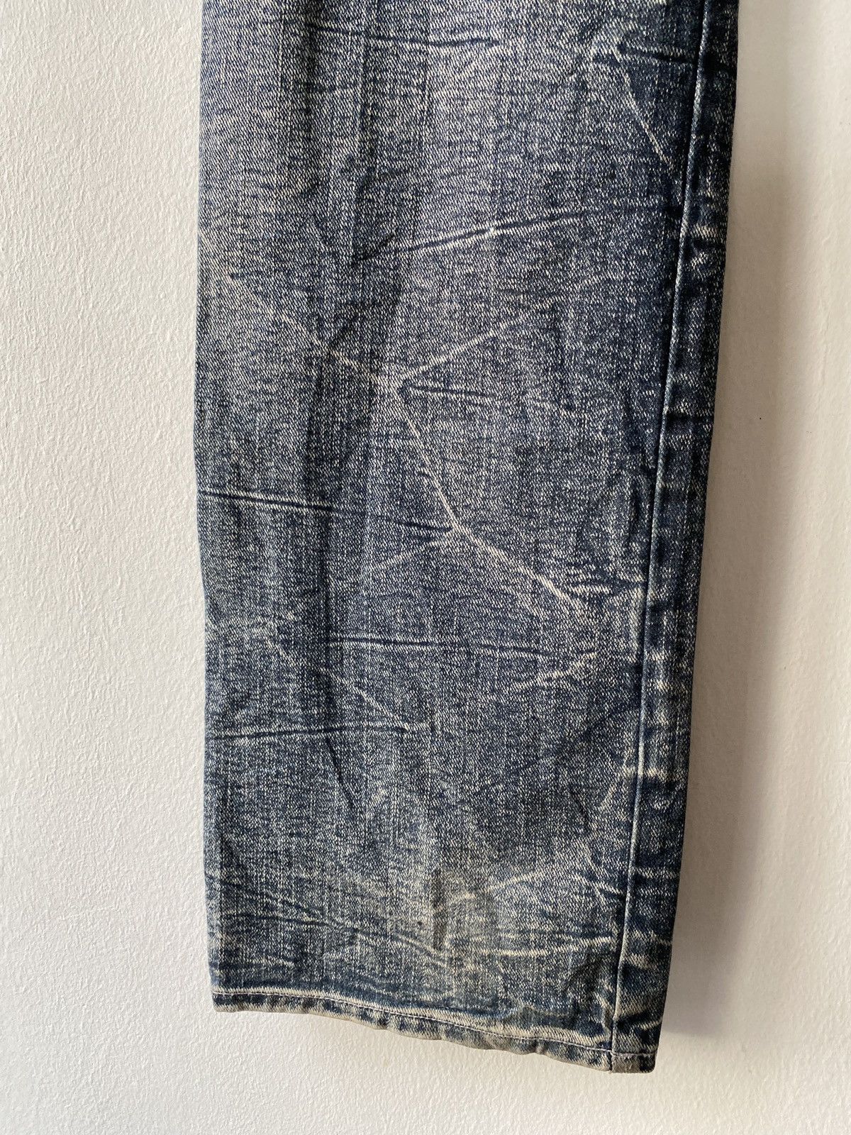 Japanese Brand Japanese Brand Root Three Skulls Design Distressed Denim Size US 32 / EU 48 - 9 Thumbnail