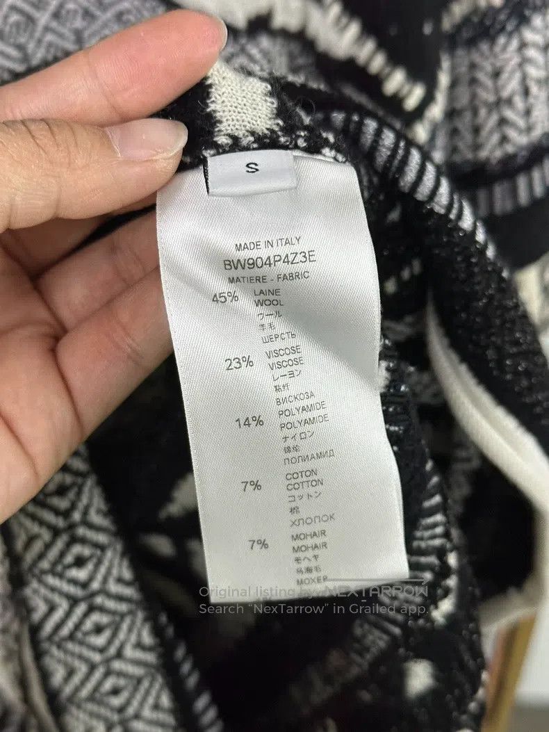 Givenchy Givenchy Black and White Polka Dot Printed Logo Turtleneck Size US S / EU 44-46 / 1 - 7 Thumbnail