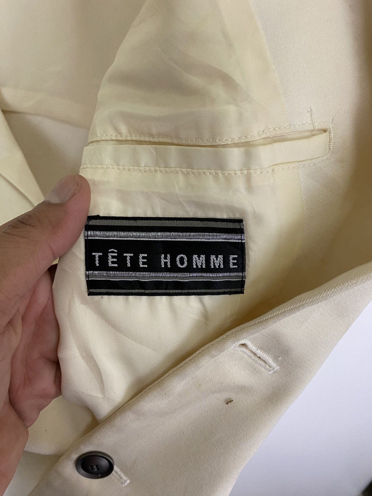 Issey Miyake × Tete Homme Tete Homme Jacket Blazer Size 38L - 9 Thumbnail